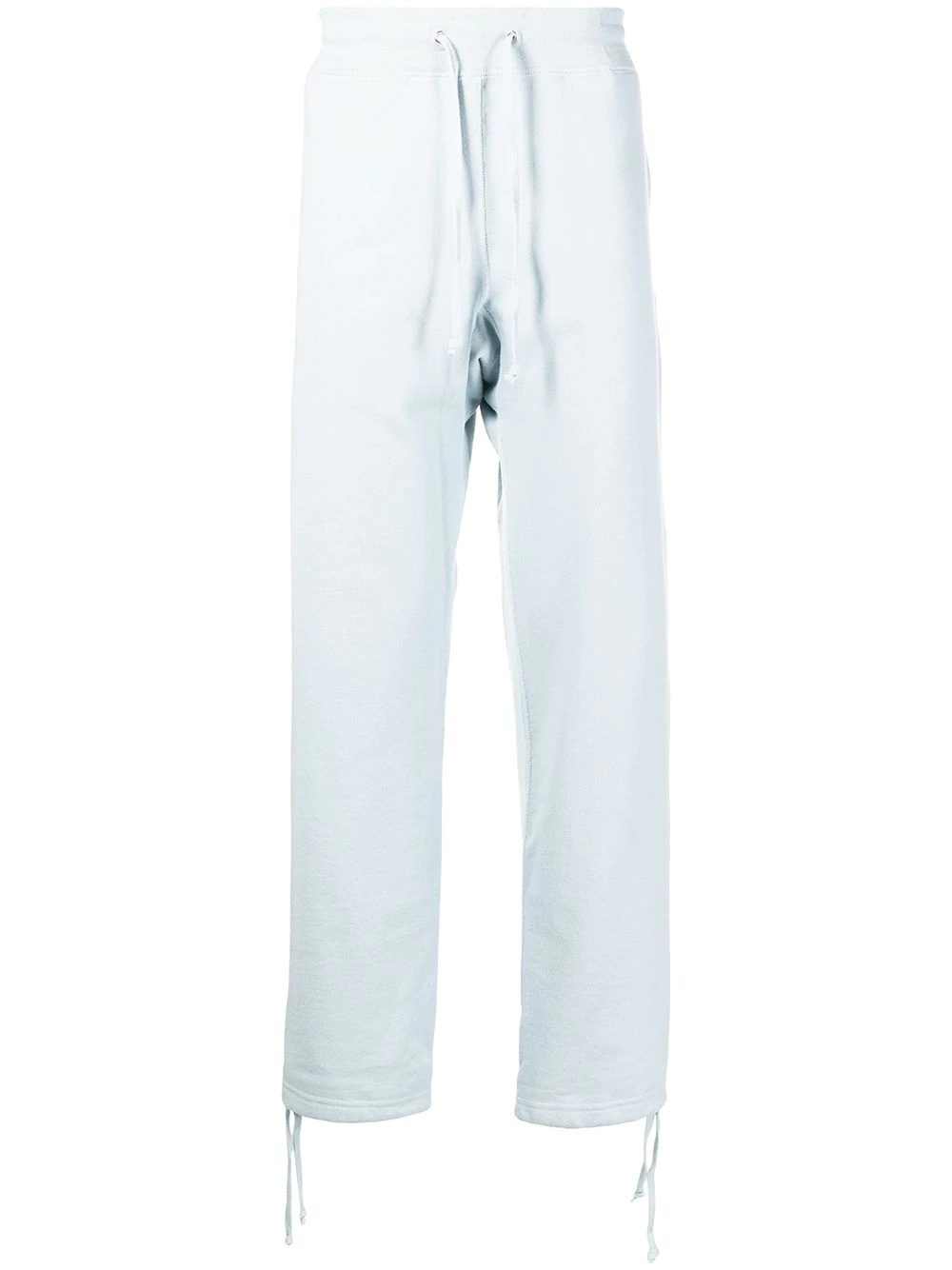 cotton straight leg track pants - 1