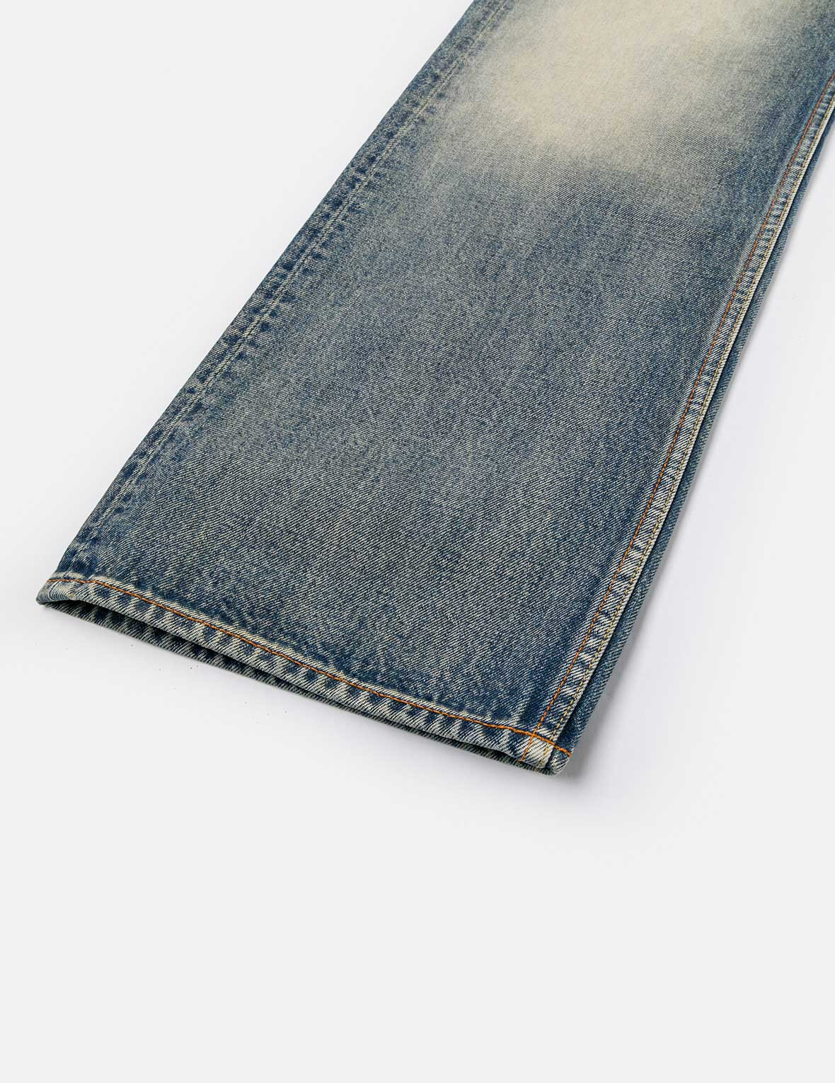 Distressed Seagull Print Regular Fit Denim Jeans - 10
