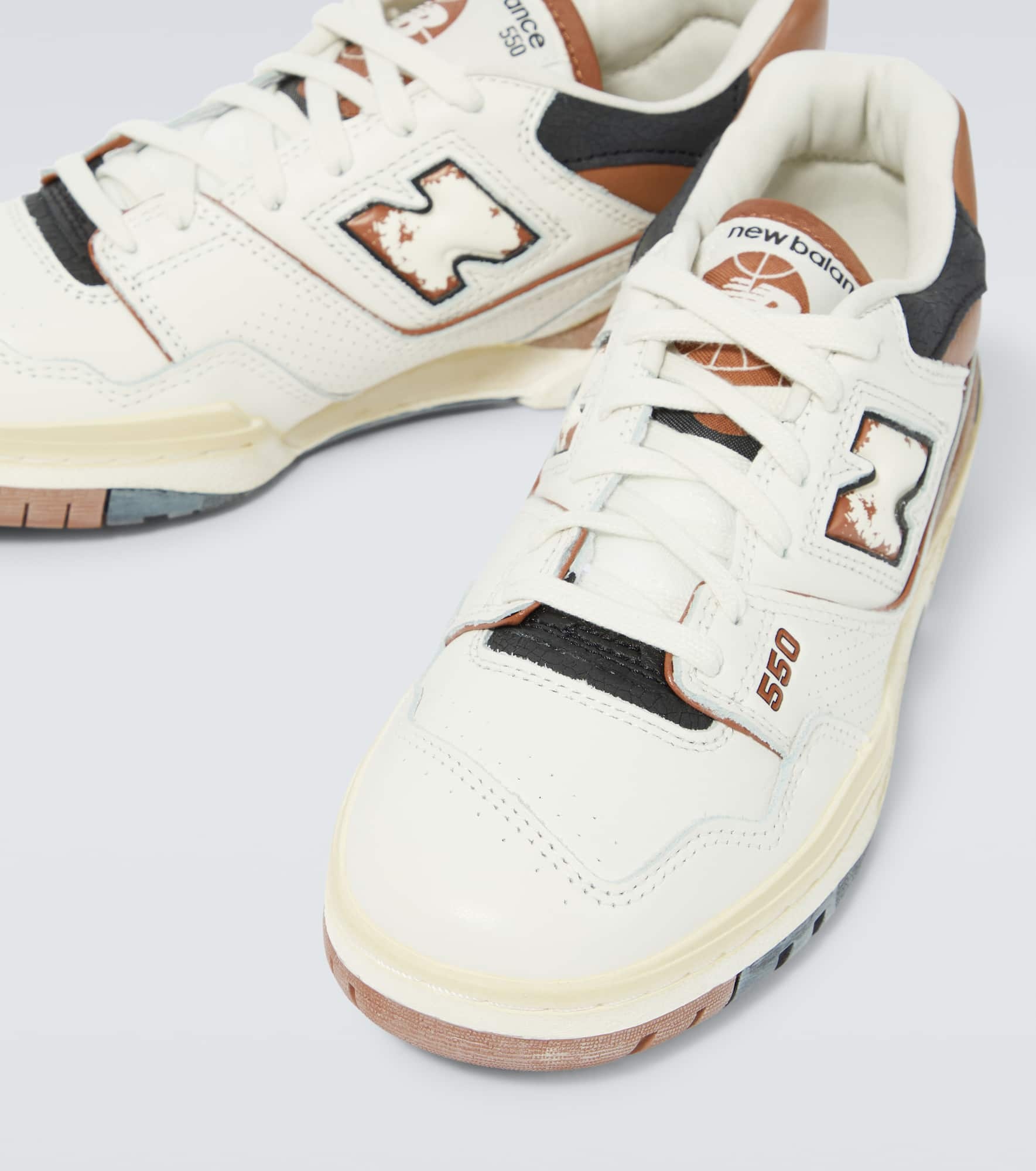 550 leather sneakers - 3