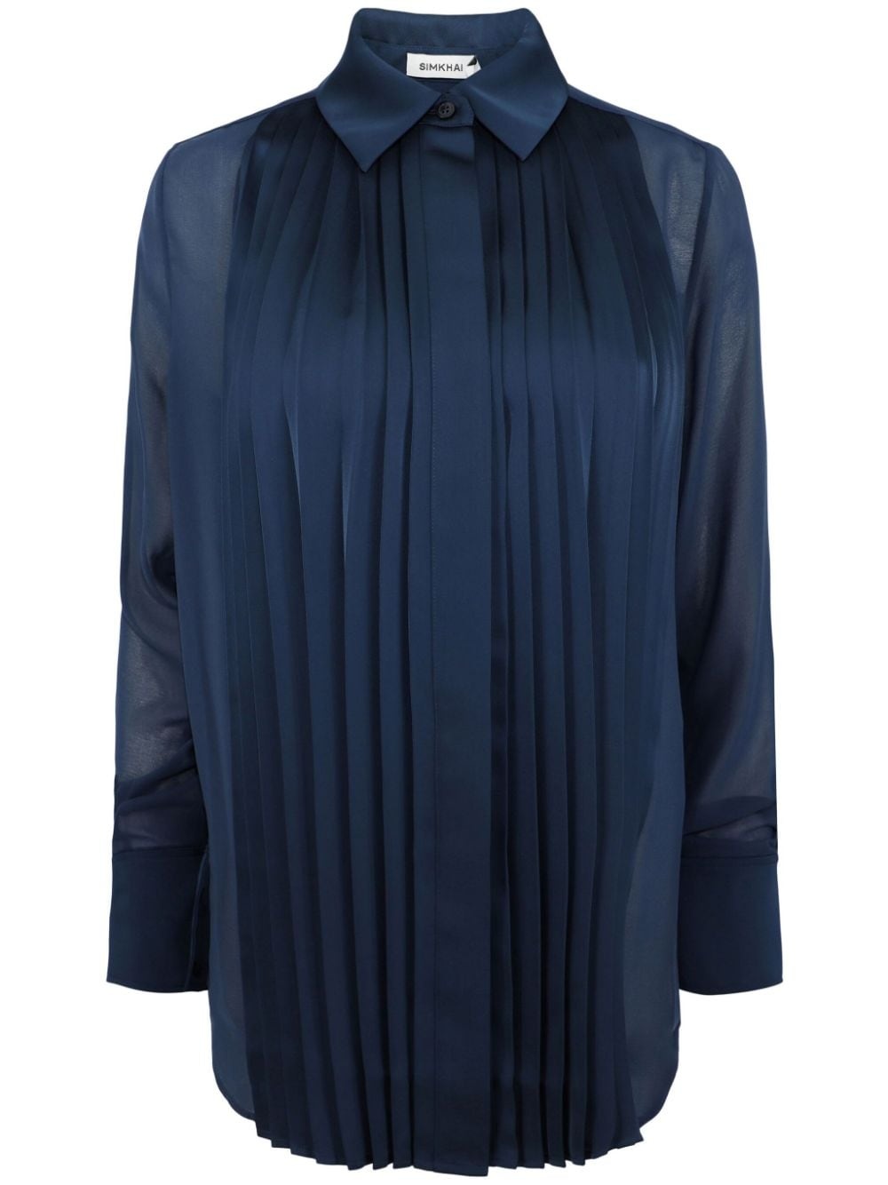 Vinka pleated long-sleeve shirt - 1