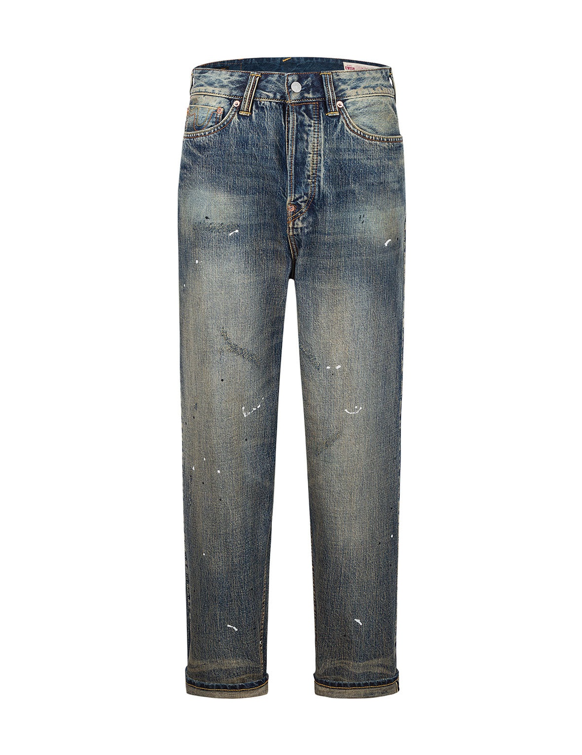7-Pocket Design Vintage Washed Loose Fit Jeans #2038 - 11