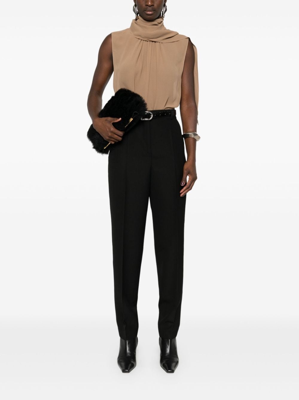low-waist tailored trousers - 2