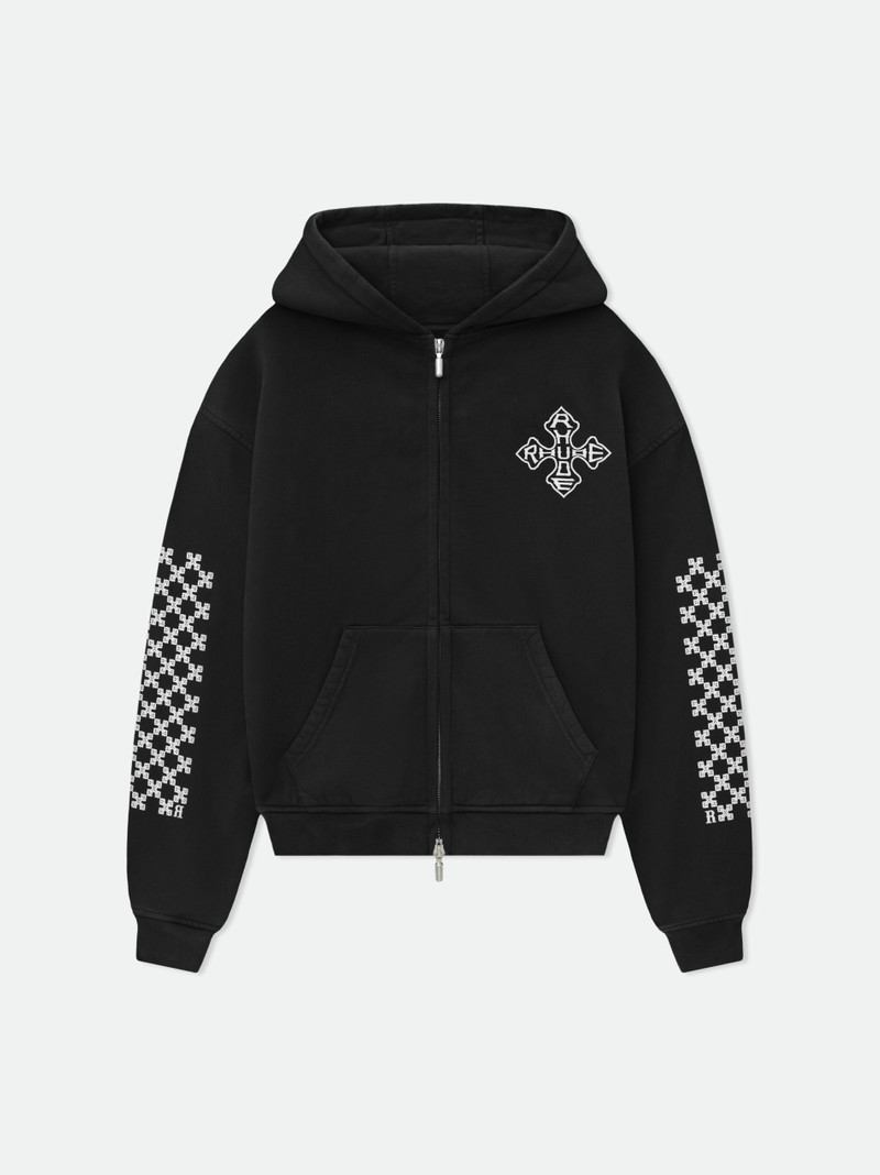 CROSS ZIP-UP HOODIE - 1