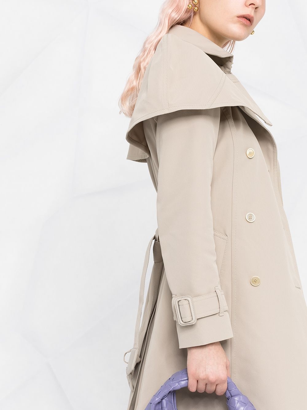 belted trench coat - 3