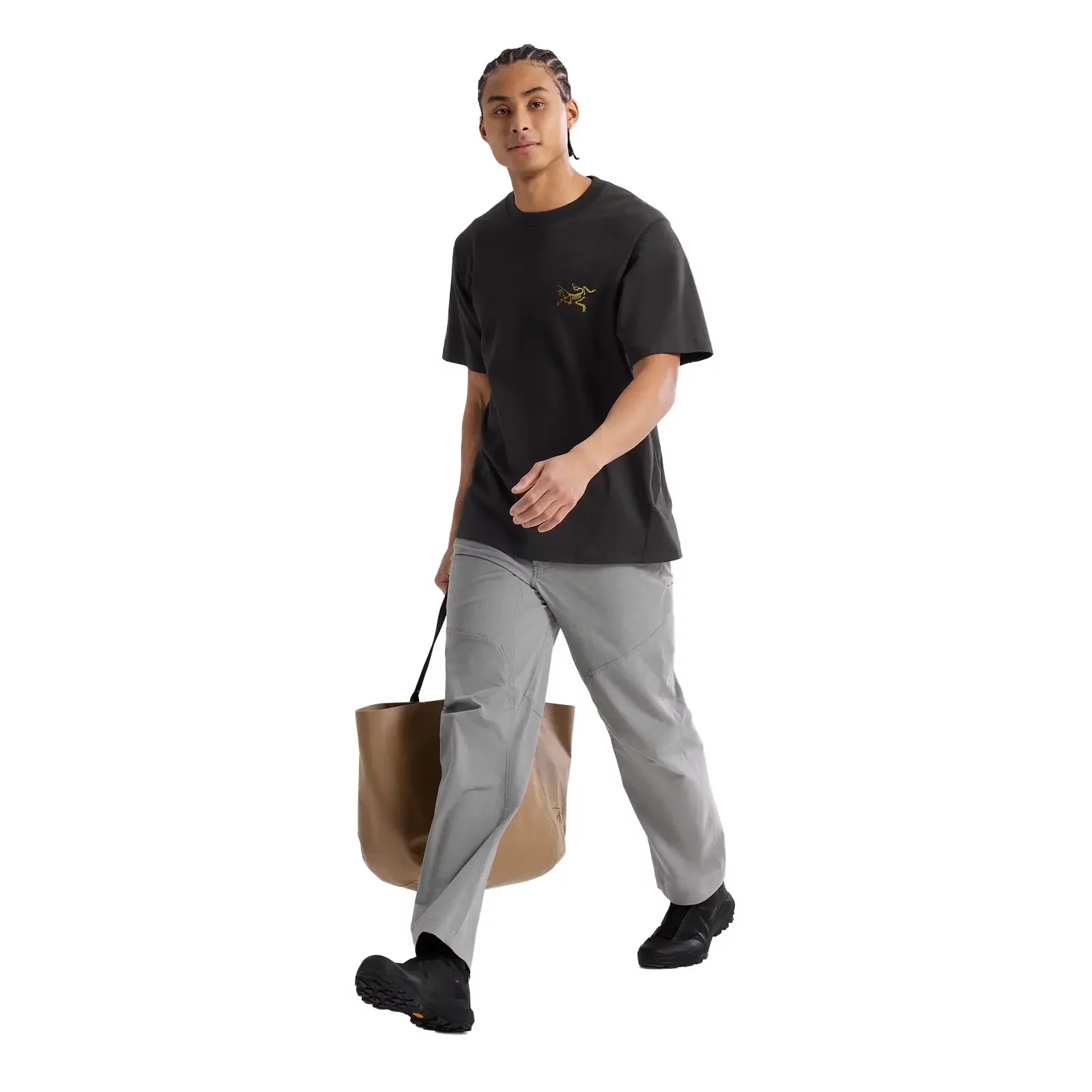 Kragg Cotton Logo T-Shirt "24K "Black" - 3