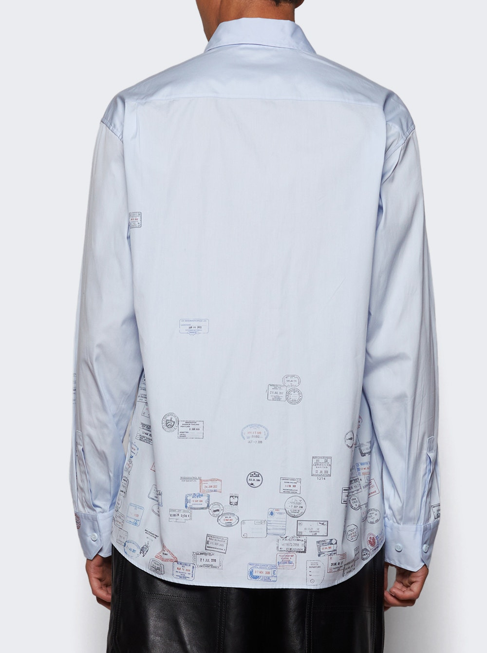 Passport Stamps Shirt Baby Blue - 4