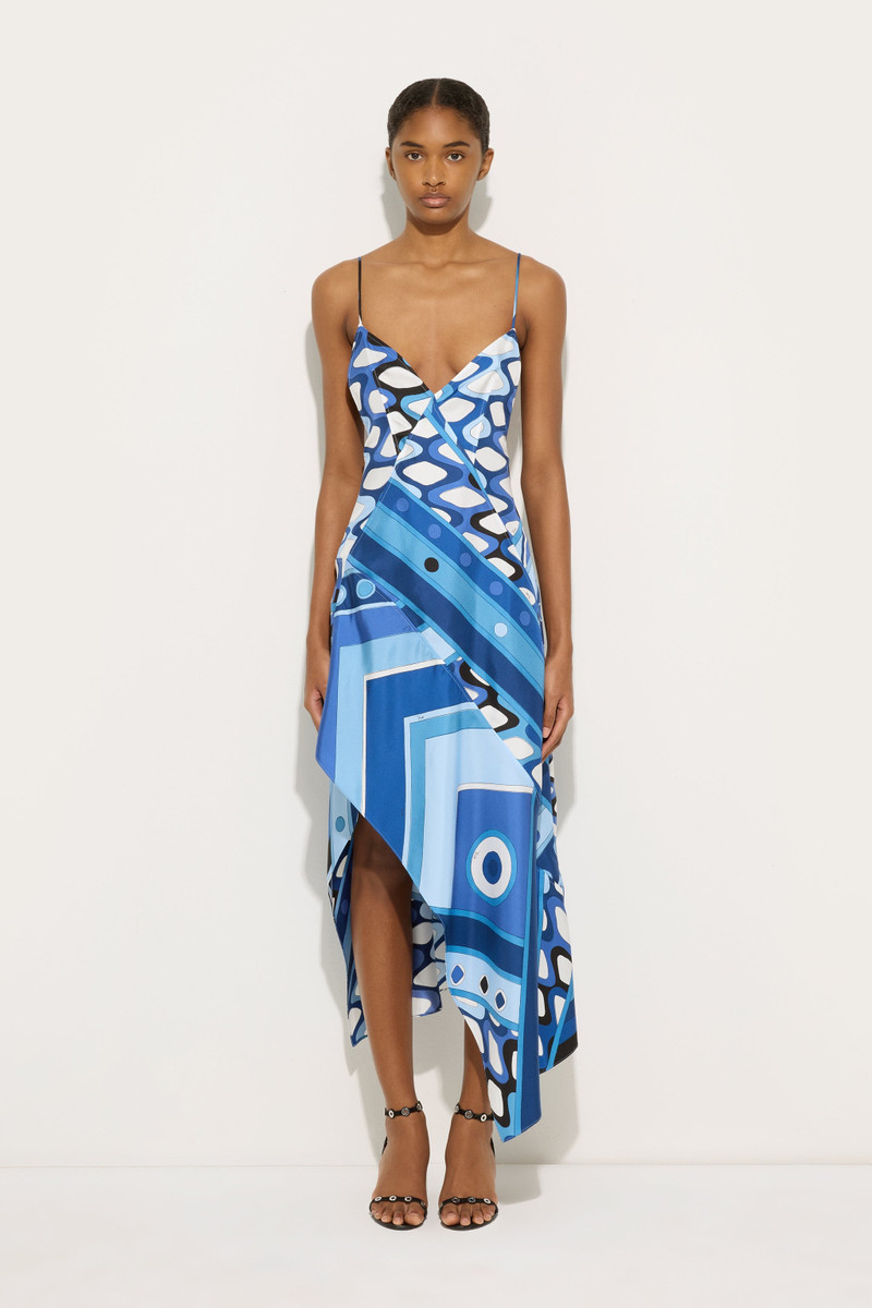 PUCCI VIVARA PRINT LONG SILK DRESS outlook
