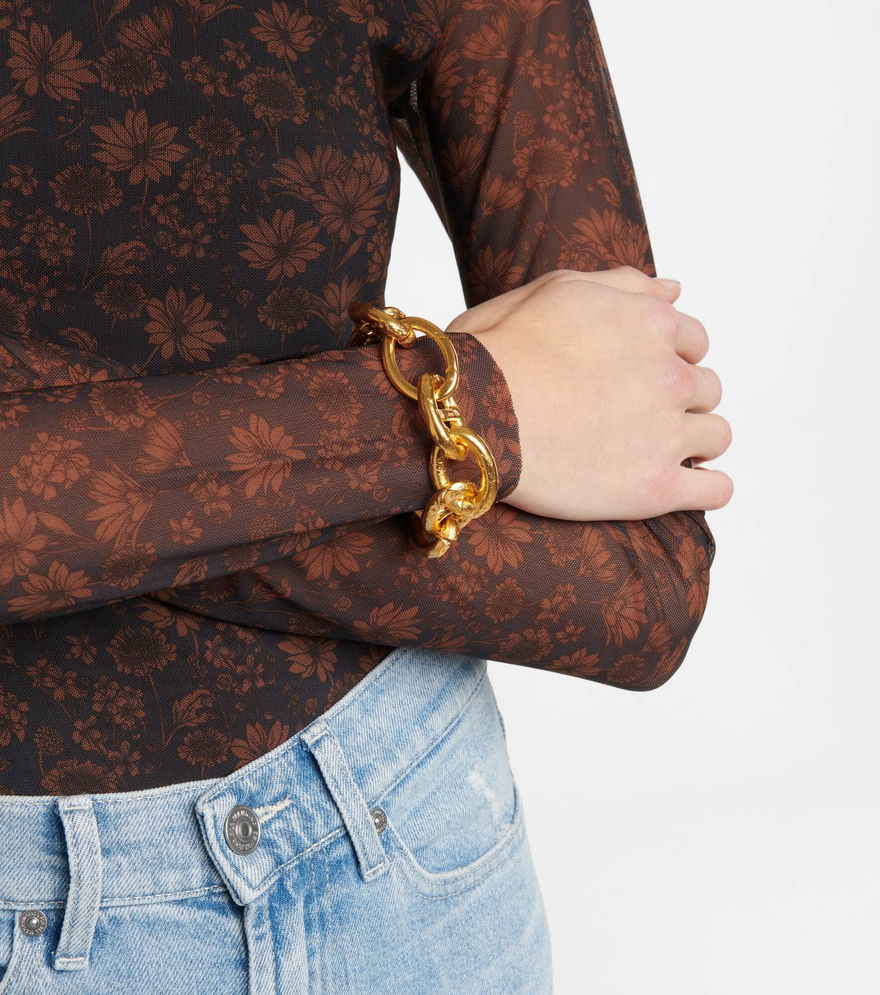 The Nocturnal Alchemy 24kt gold-plated chain bracelet - 3