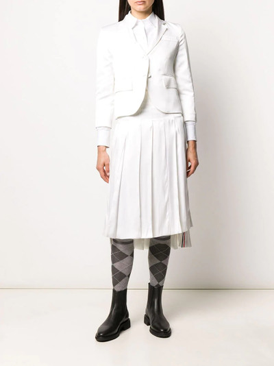 Thom Browne dropped back pleated skirt outlook