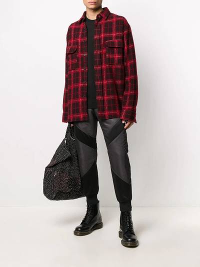 Greg Lauren contrast-panel tapered trousers outlook