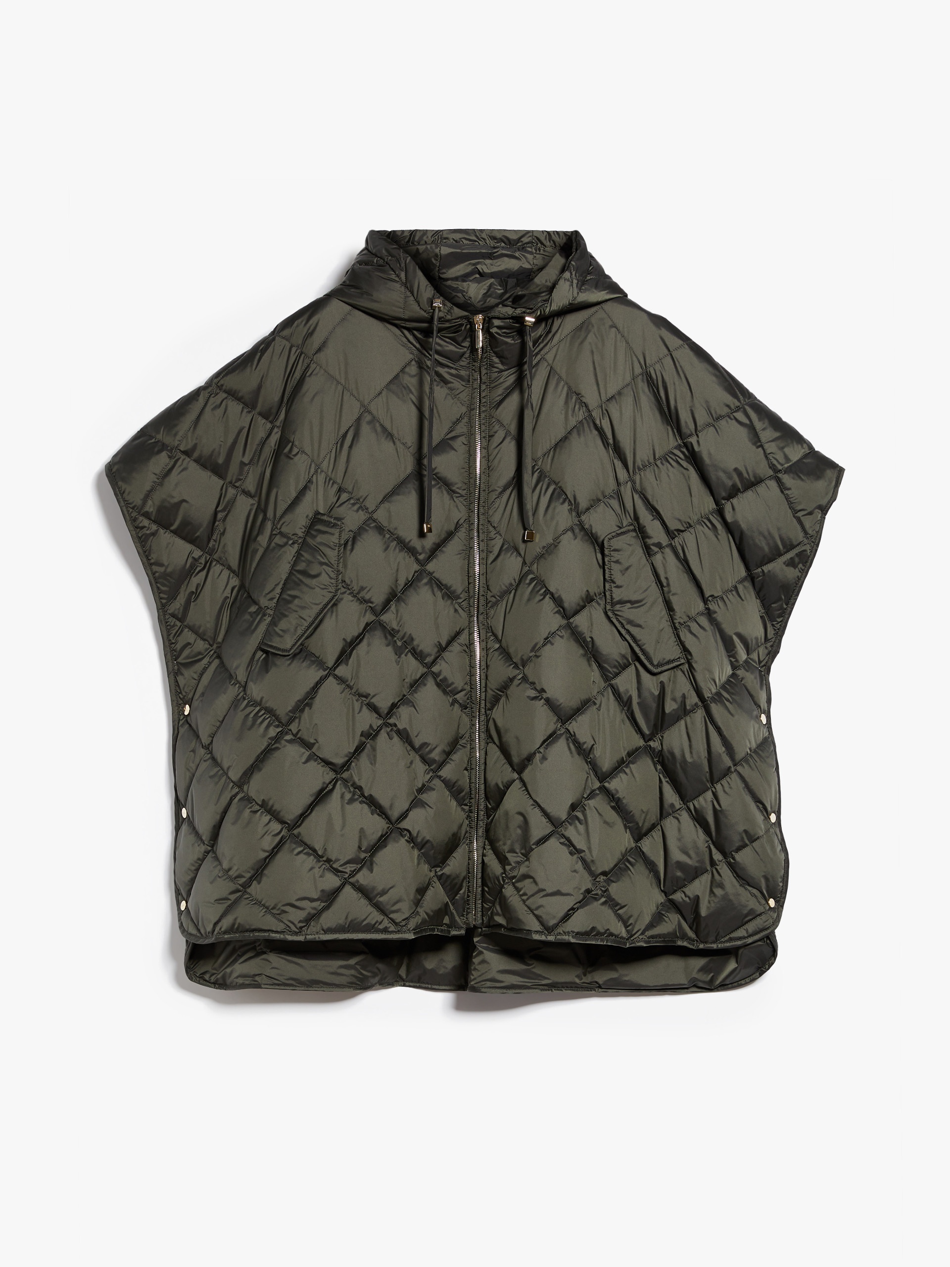 TREMAN Cape with hood in water-repellent canvas - 1