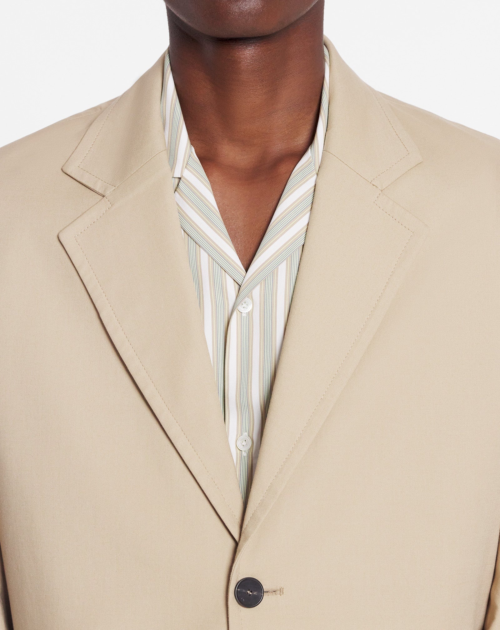 Satin twill single breasted jacket ベージュ Lanvin CASUAL SINGLE-BREASTED JACKET | REVERSIBLE
