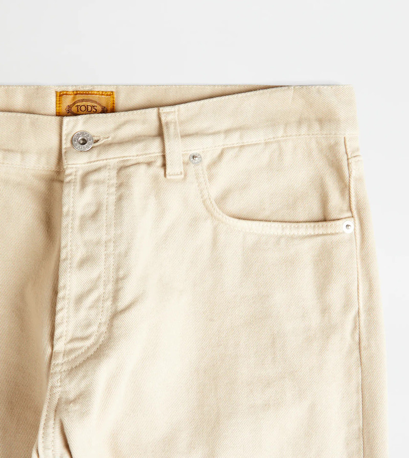 TOD'S 5 POCKET TROUSERS - BROWN 6
