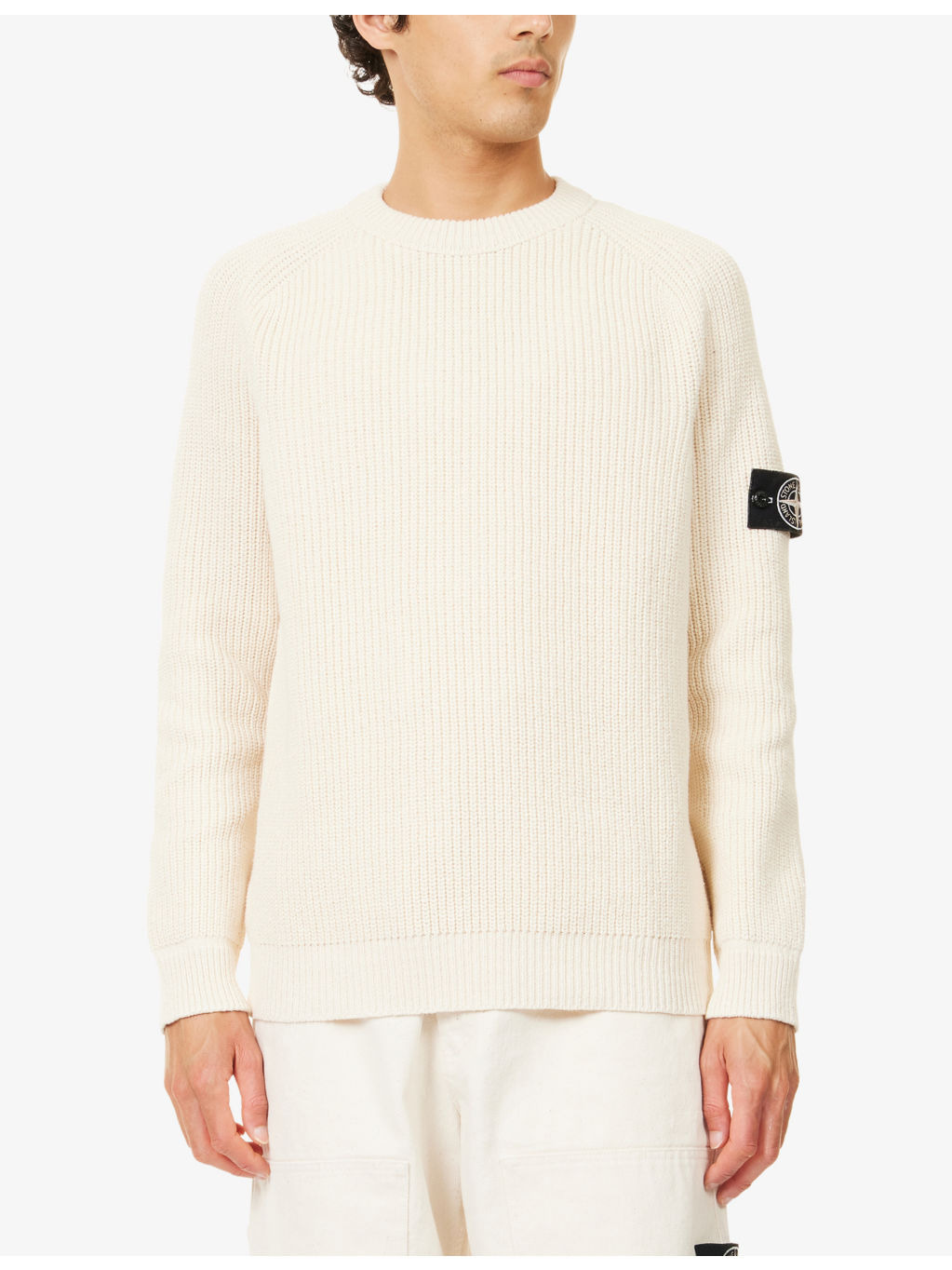 Raw Beauty Crewneck Knitted Cotton Jumper - 3