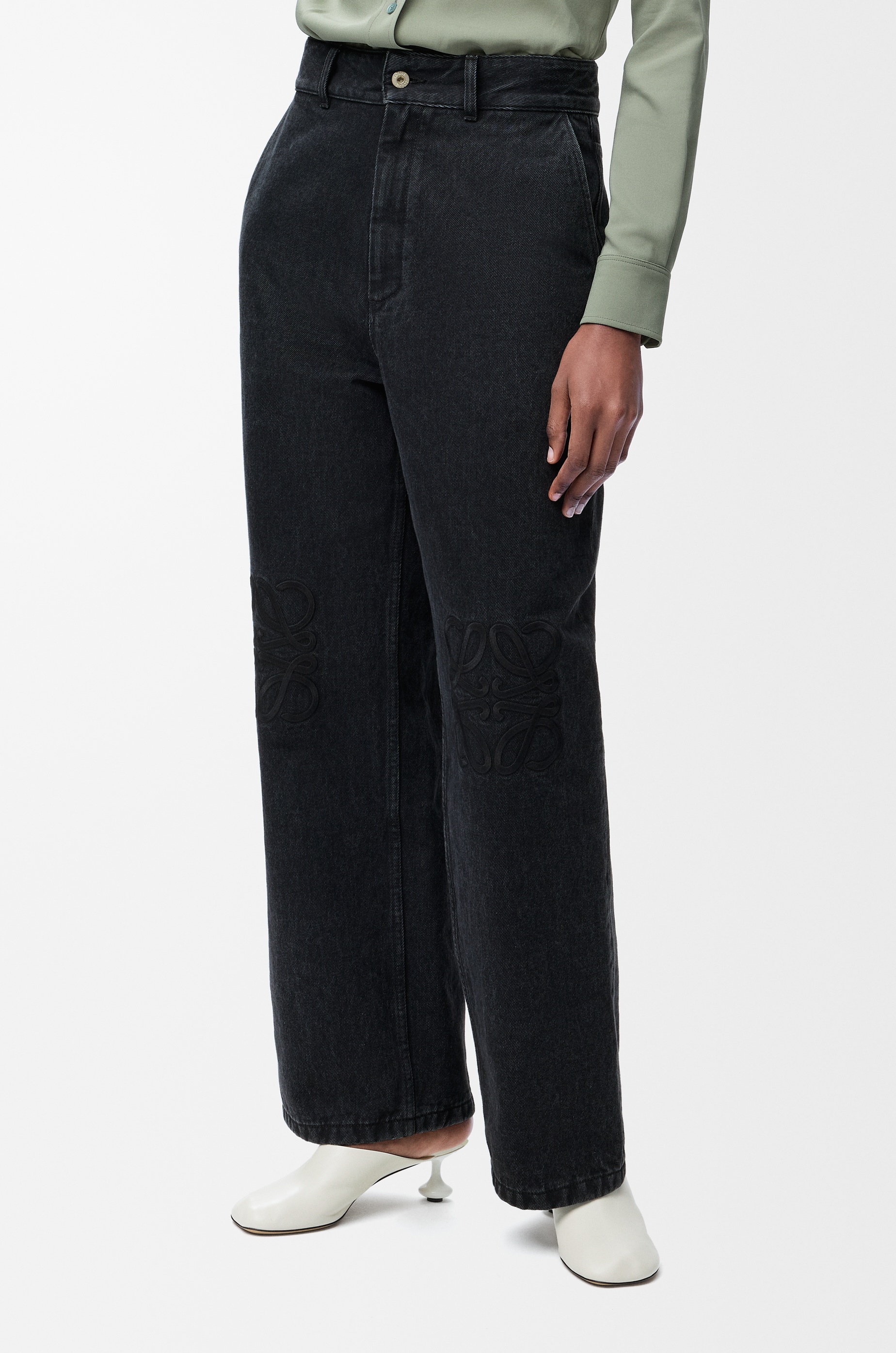 Anagram baggy jeans in denim - 3