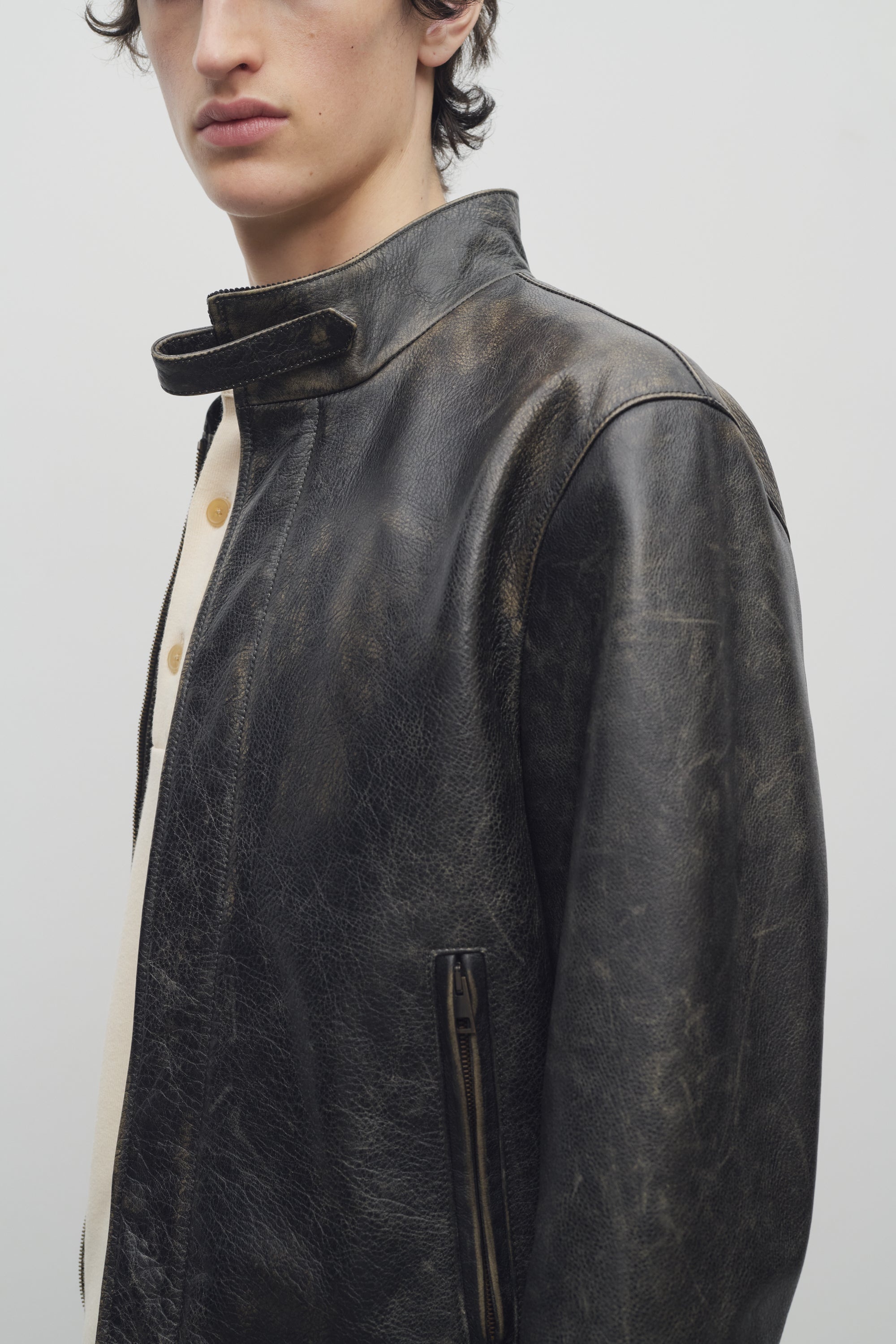 Edrice Jacket in Leather - 6