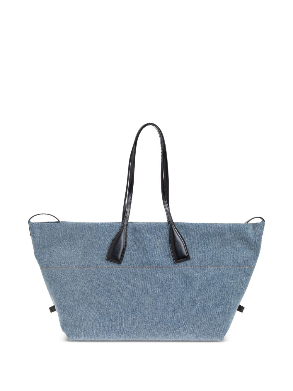 large logo-print denim tote bag - 3