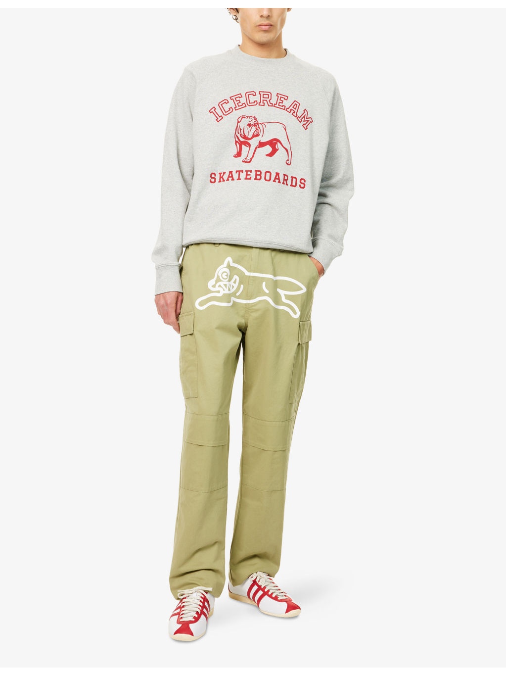 Bulldog Crewneck Cotton-Jersey Sweatshirt - 2