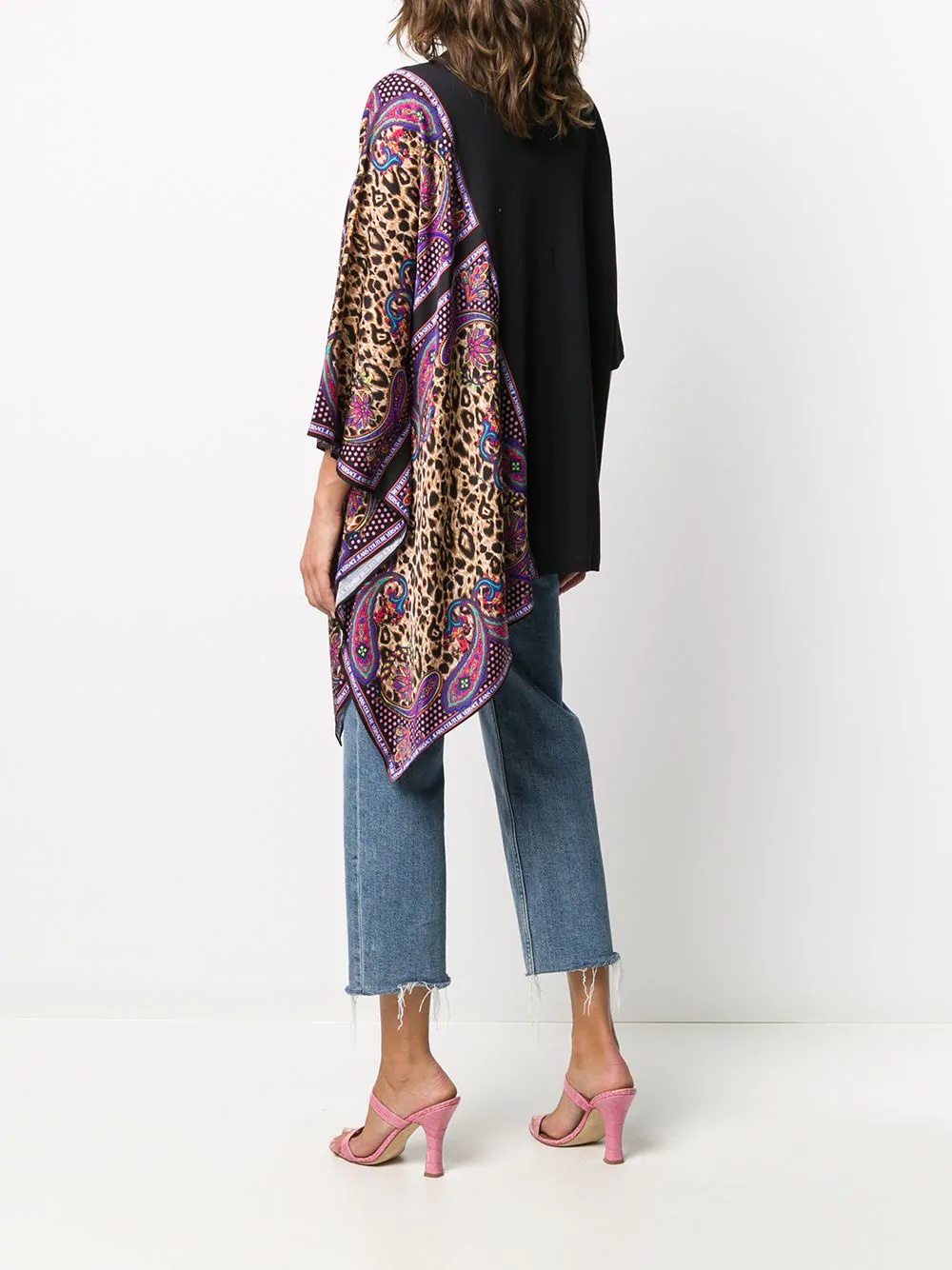 Paisley Leopard-print foulard T-shirt - 4