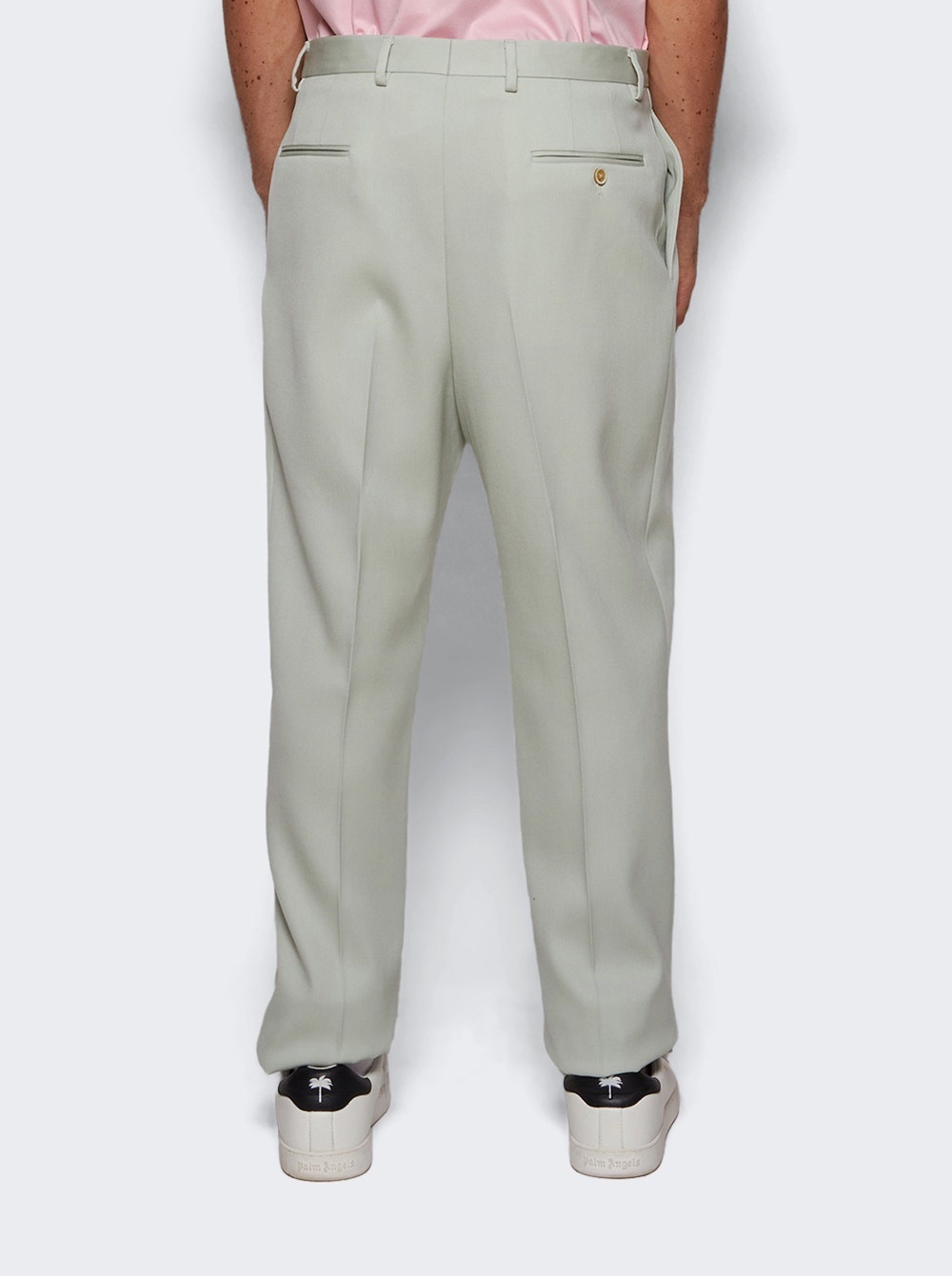 Straight Leg Pants Sage Green - 5