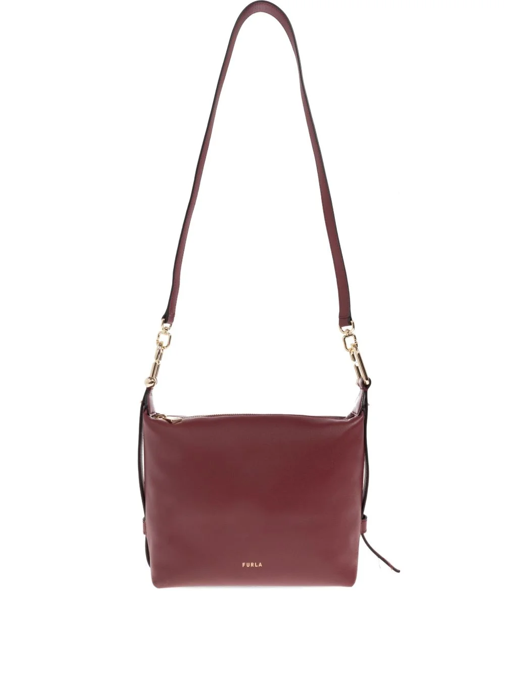 zip-fastening shoulder bag - 1