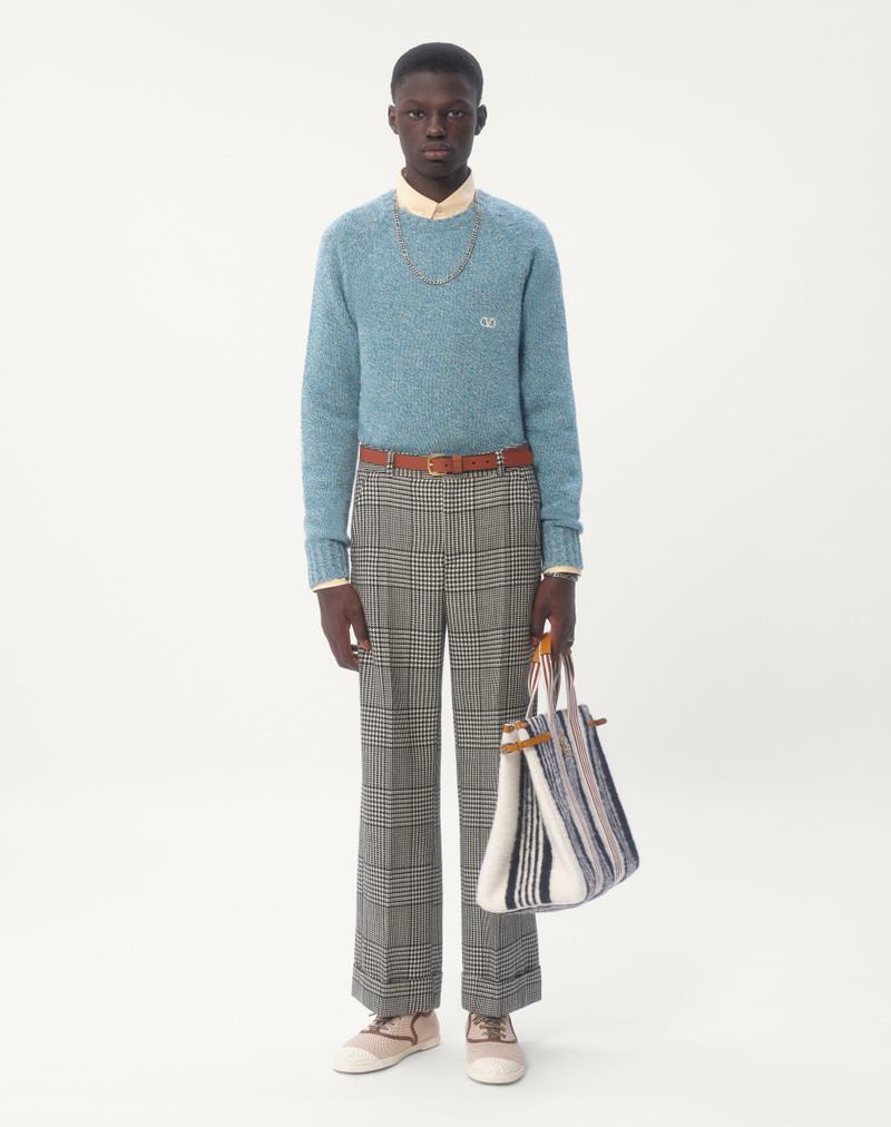 Valentino CREWNECK WOOL SWEATER WITH VLOGO EMBROIDERY outlook