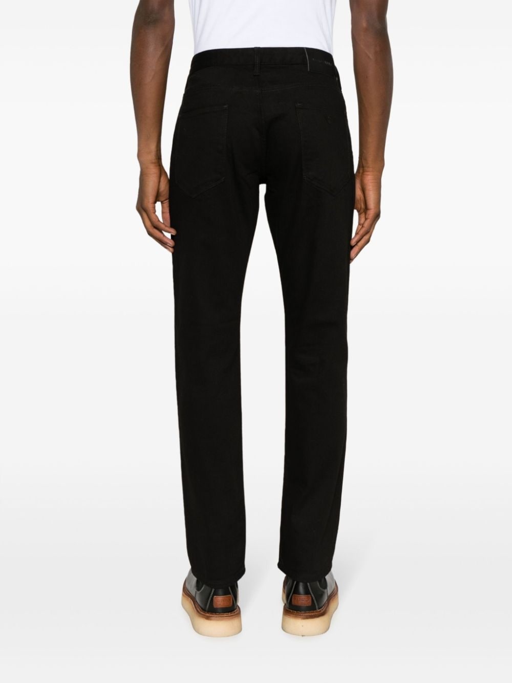 logo-plaque straight-leg jeans - 4