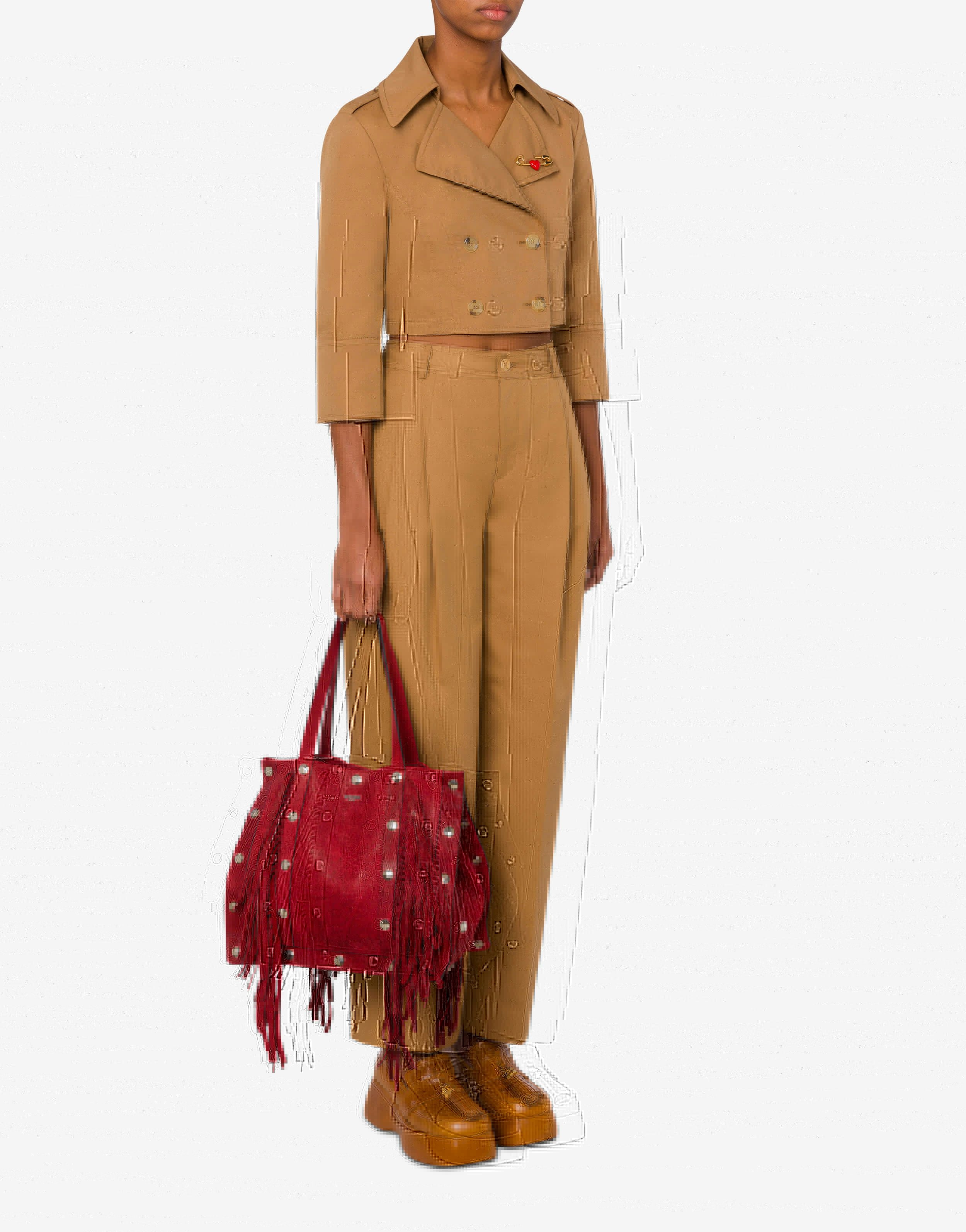 SNAP BUTTONS SHOPPER WITH FRINGES - 5