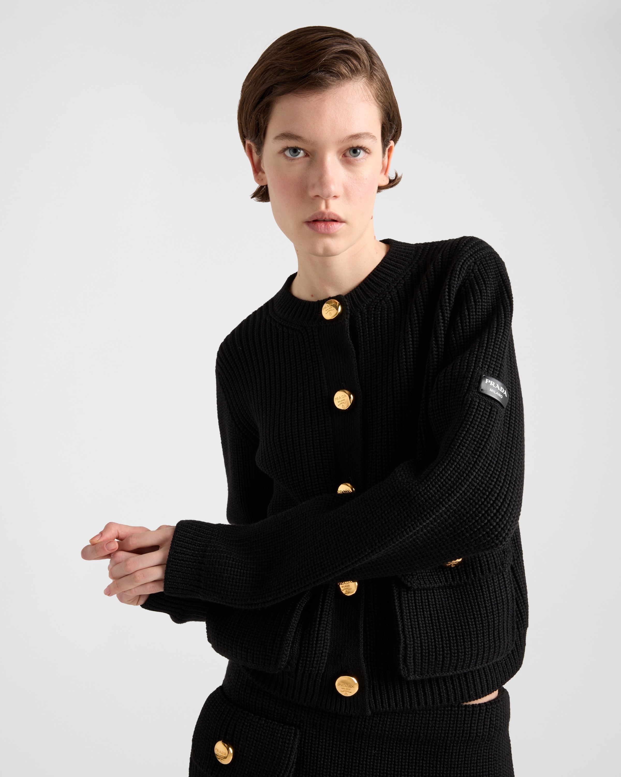 トップス Prada Wool Cardigan Prada Shetland Wool Cardigan | Saks Fifth Avenue
