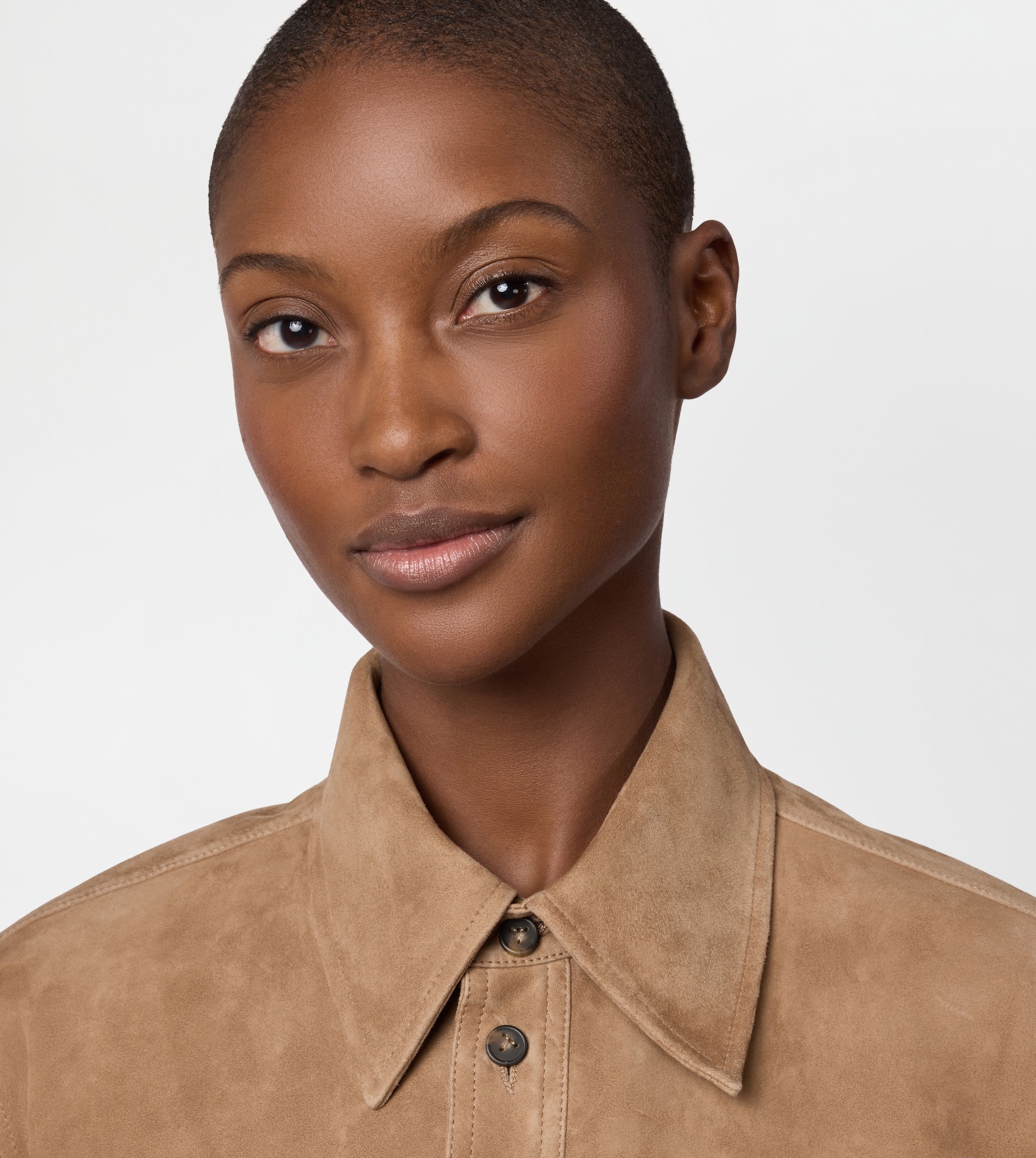 PASHMY SHIRT IN SUEDE - BEIGE - 5