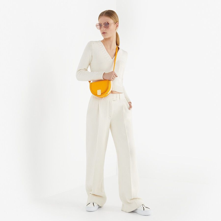 Orange leather bag - 2