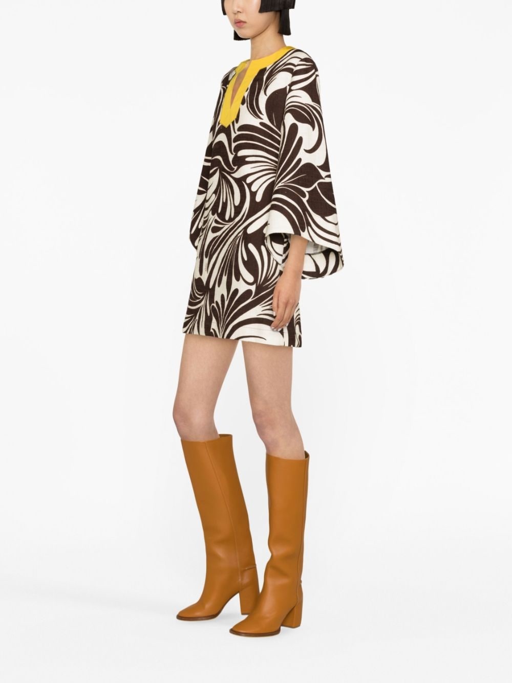 The Kaftan Mini printed dress - 3