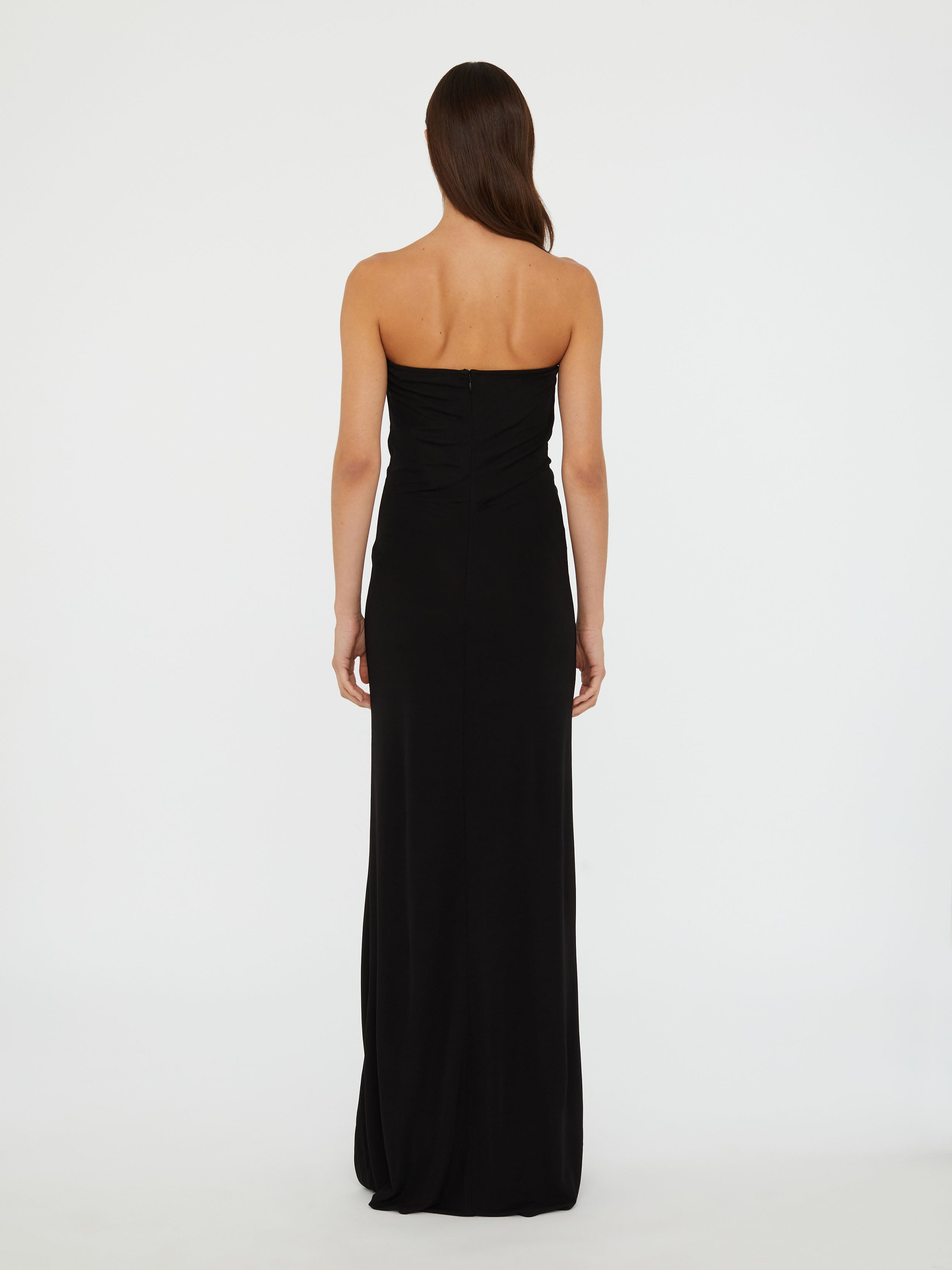 Arced Palm Strapless Dress - 6