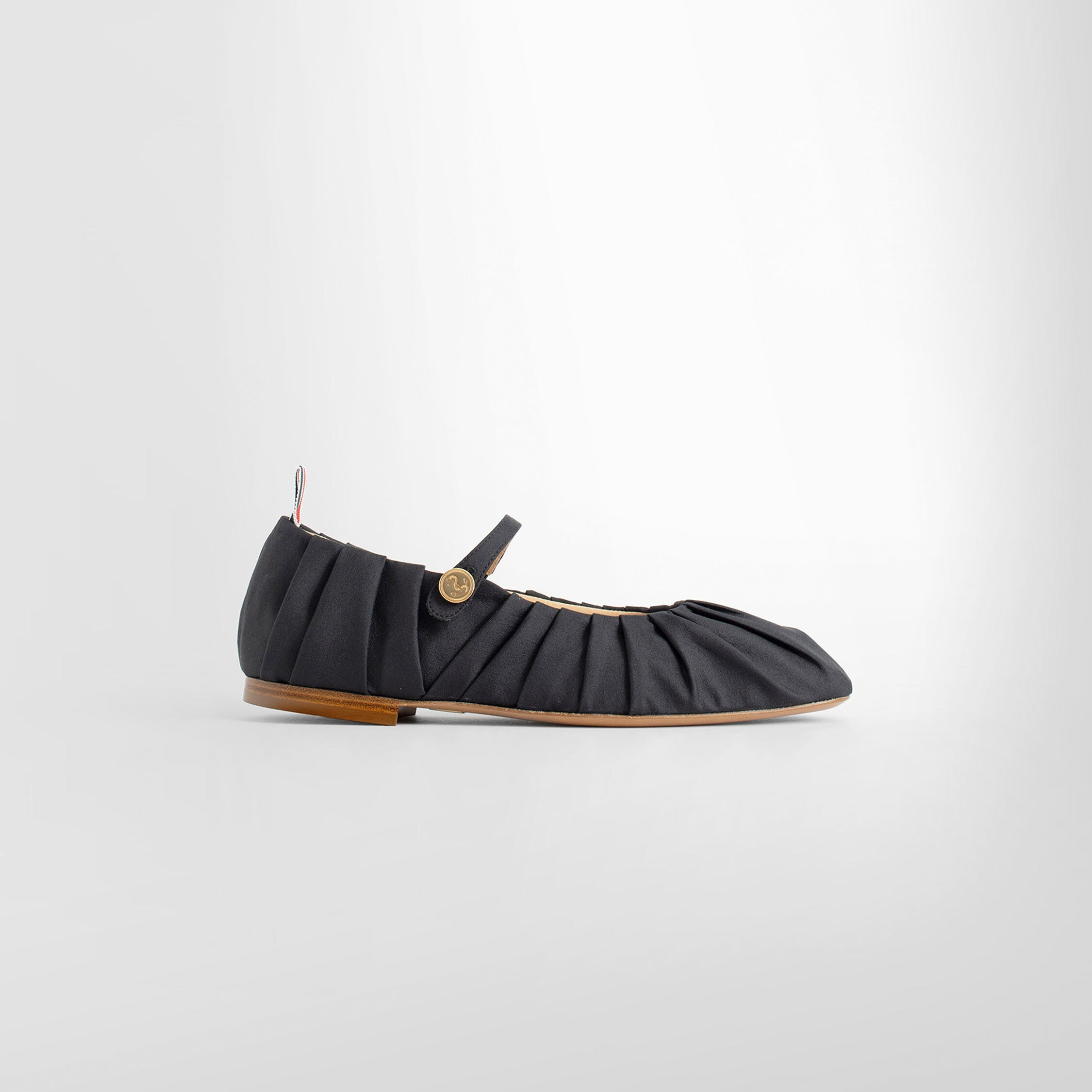 THOM BROWNE WOMAN BLACK FLATS - 8