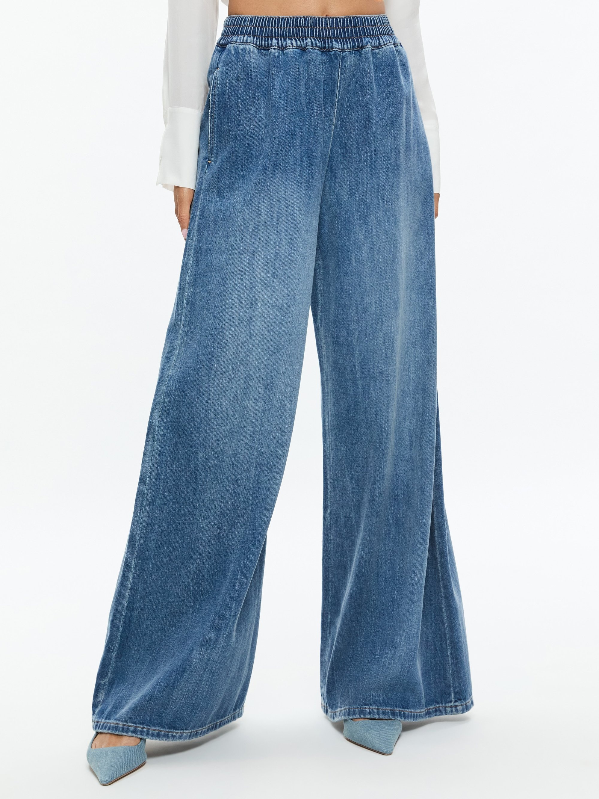 KENLEY DENIM PALAZZO PANT - 2