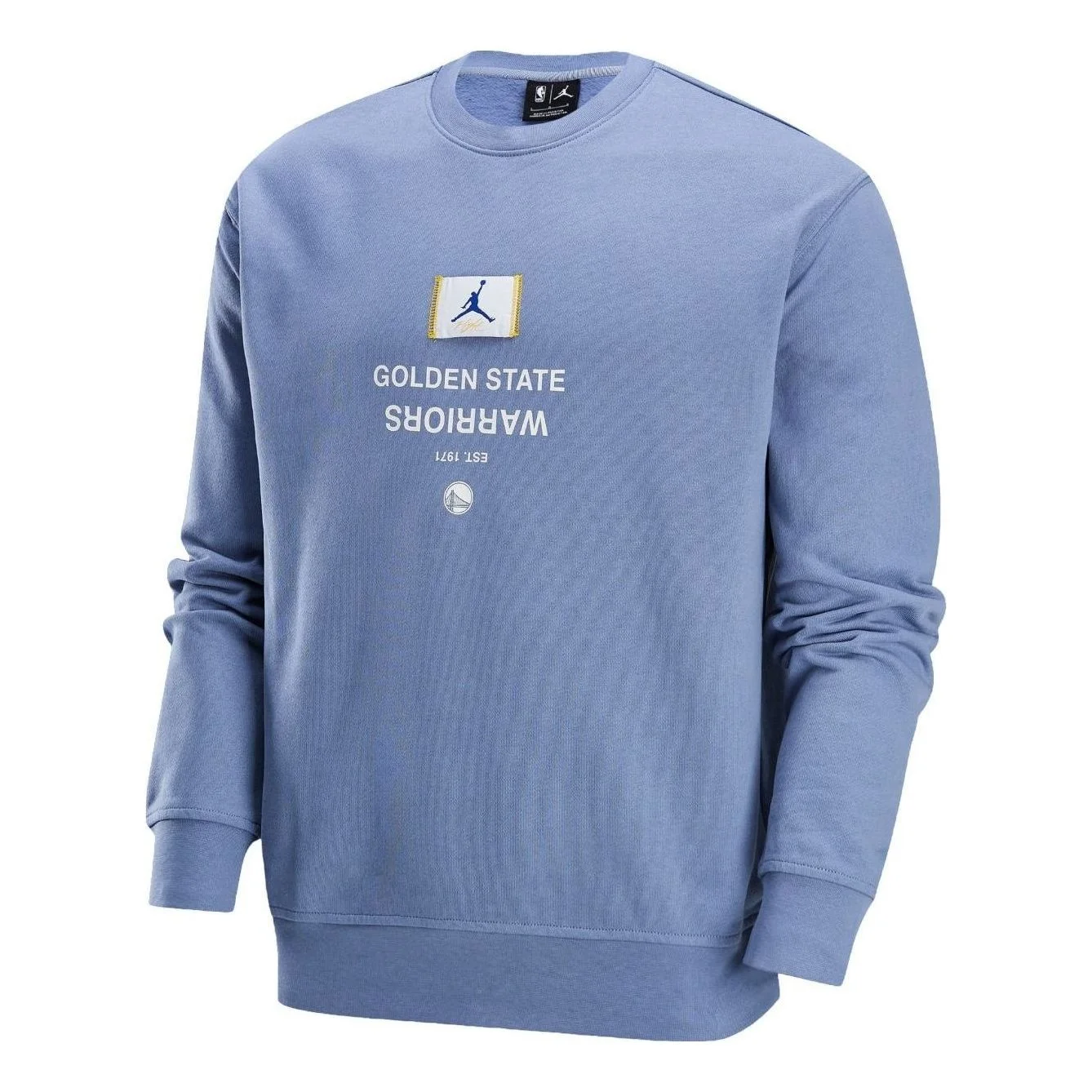 에어 요르단 골든 스테이트 워리어 코트사이드 NBA Fleece Crew-Neck 스웨터 아시아 Sizing 'Ashen 슬레이트 이름 * - 1