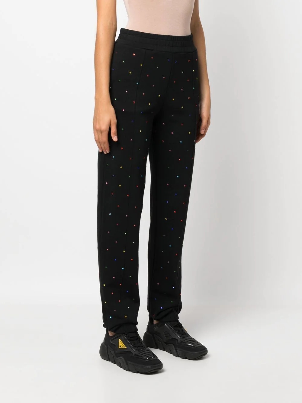 stud-embellished tapered joggers - 3