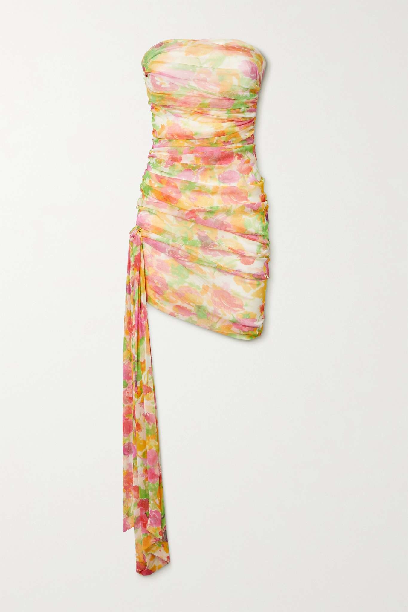 【関税&送料込】Saint Laurent Printed Tulle Mini Dress Saint Laurent Printed Tulle Mini Dress | Lyst