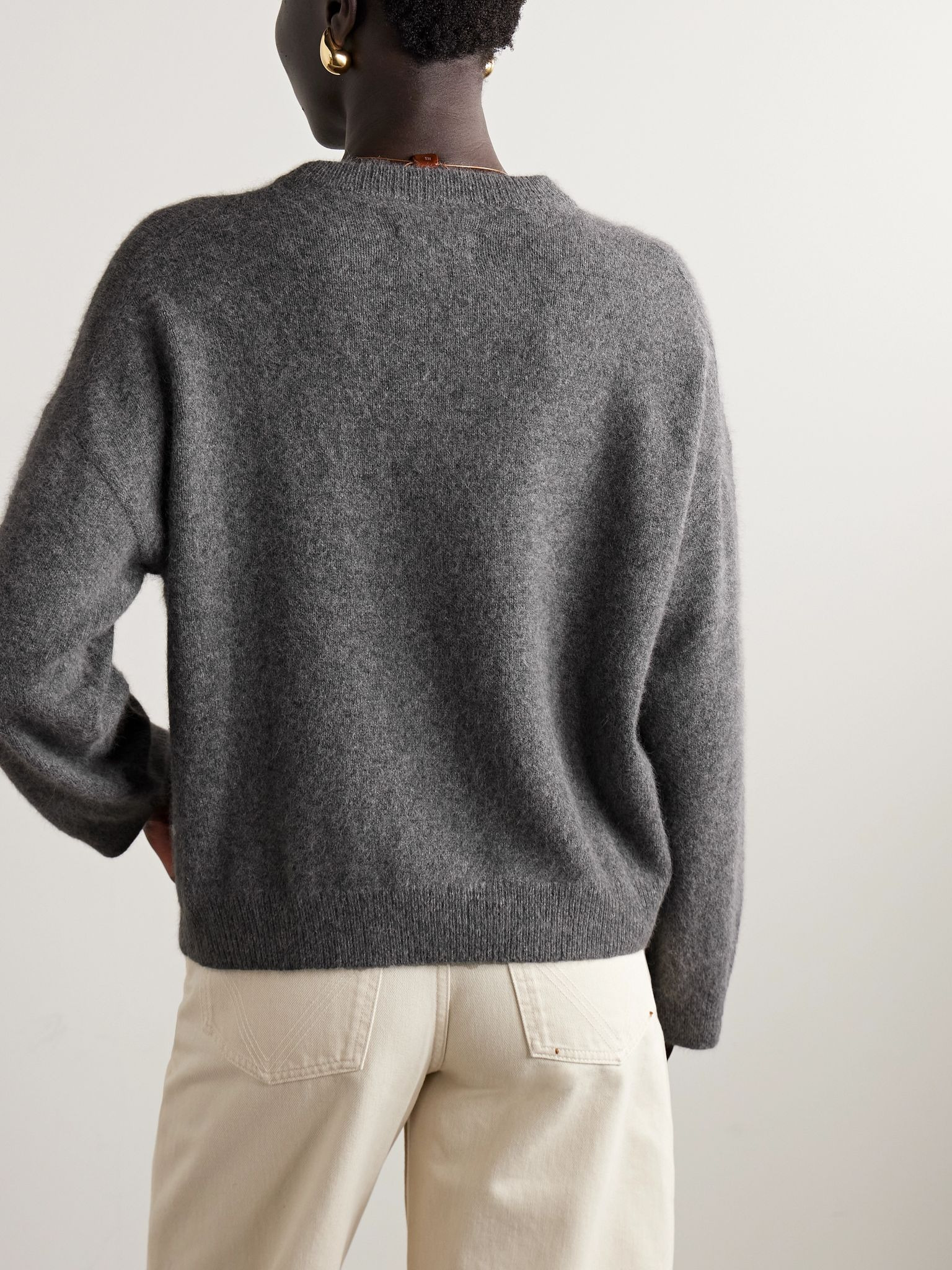 Tristan wool-blend sweater Gray - 4