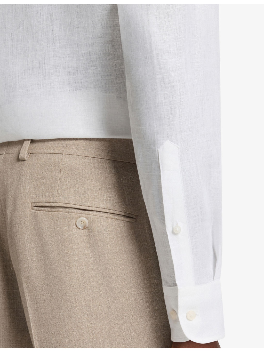 Beckham x BOSS Regular-Fit Button-Down Linen Shirt - 6