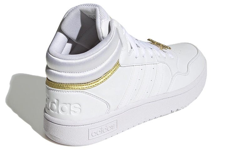 (WMNS) Adidas Hoops 3.0 Mid Classic Shoes 'Gold Metallic' GY4752 - 4