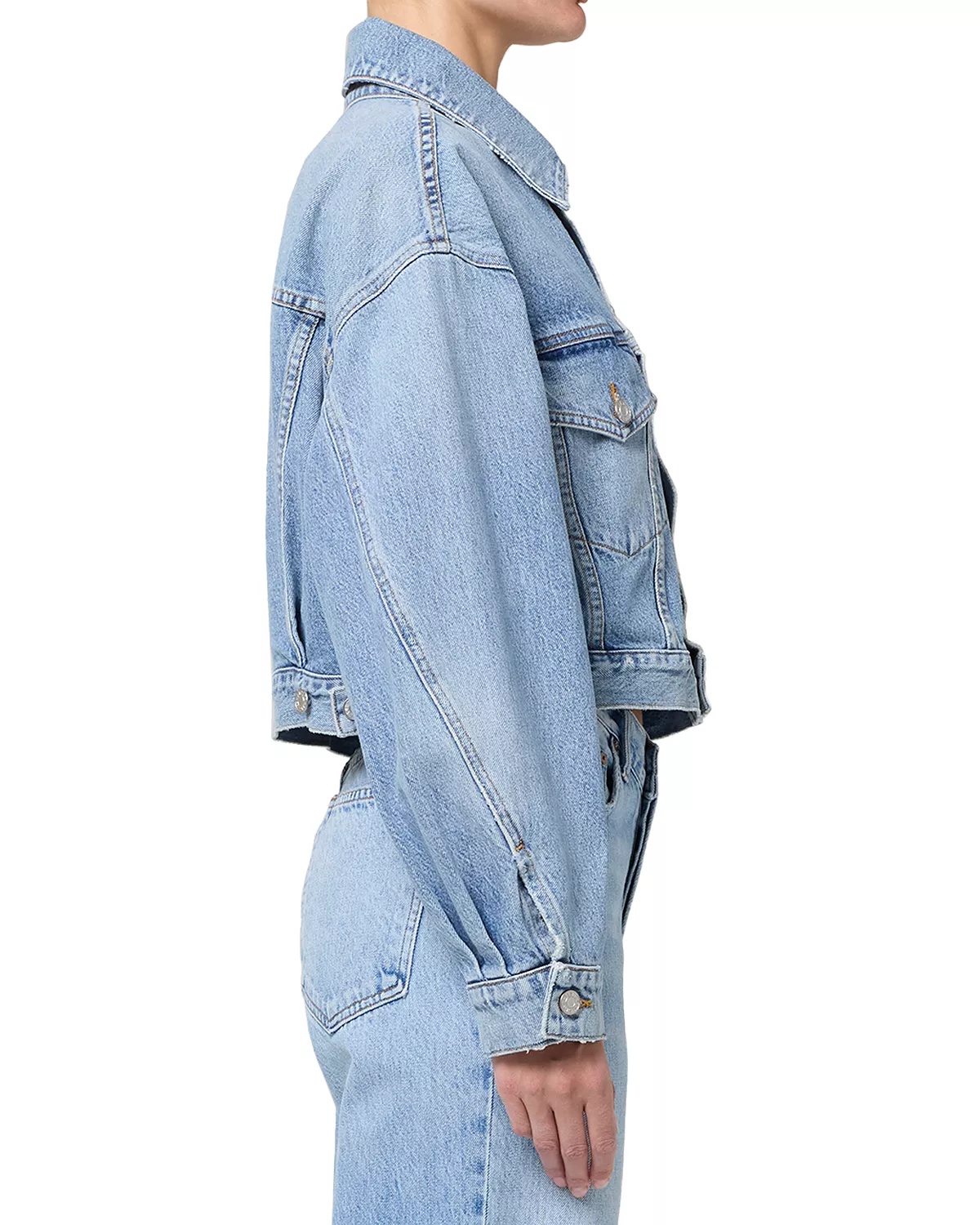 Palmer Cropped Denim Jacket - 6