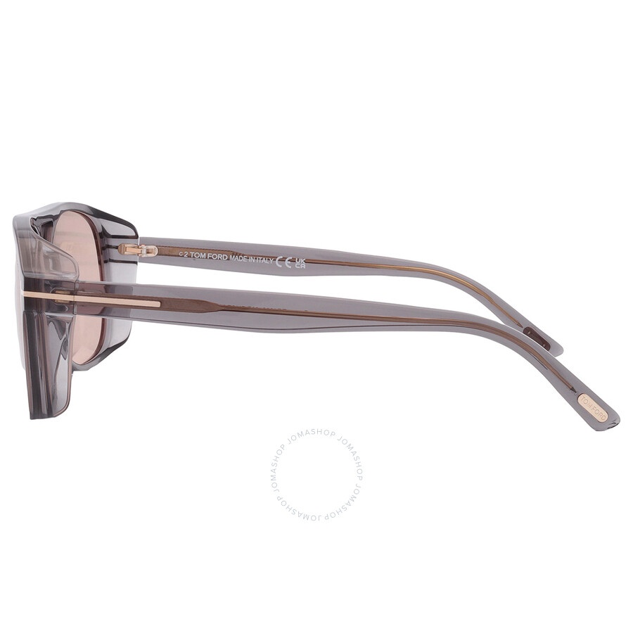 Tom Ford Rosco Light Brown Pilot Men's Sunglasses FT1022 20E 58 - 4
