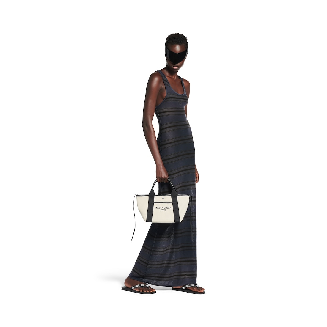 Women's Biarritz Small Tote Bag  in Beige/black - 7