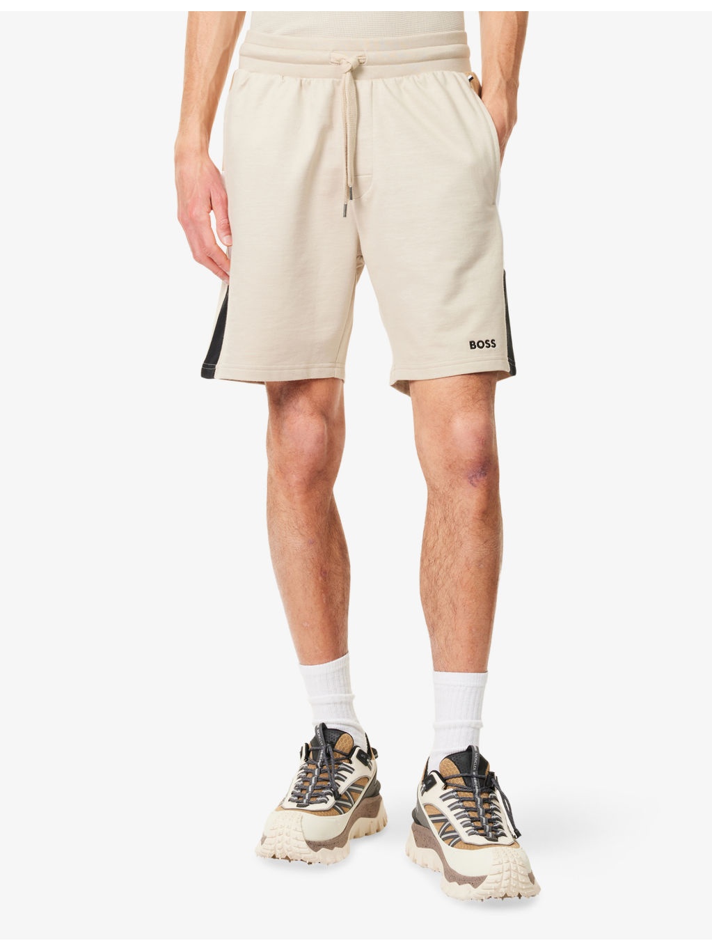 Iconic Contrast-Panels Cotton-Jersey Shorts - 3