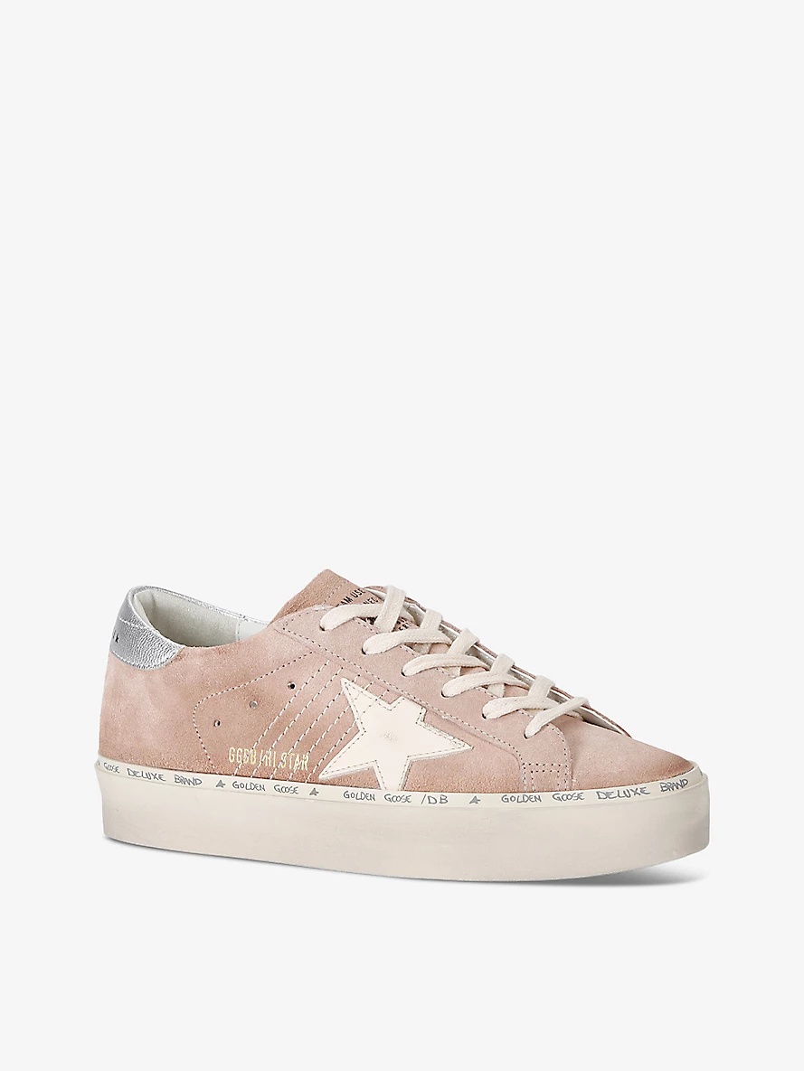 Women's Hi Star 25726 star-embroidered leather low-top trainers - 3