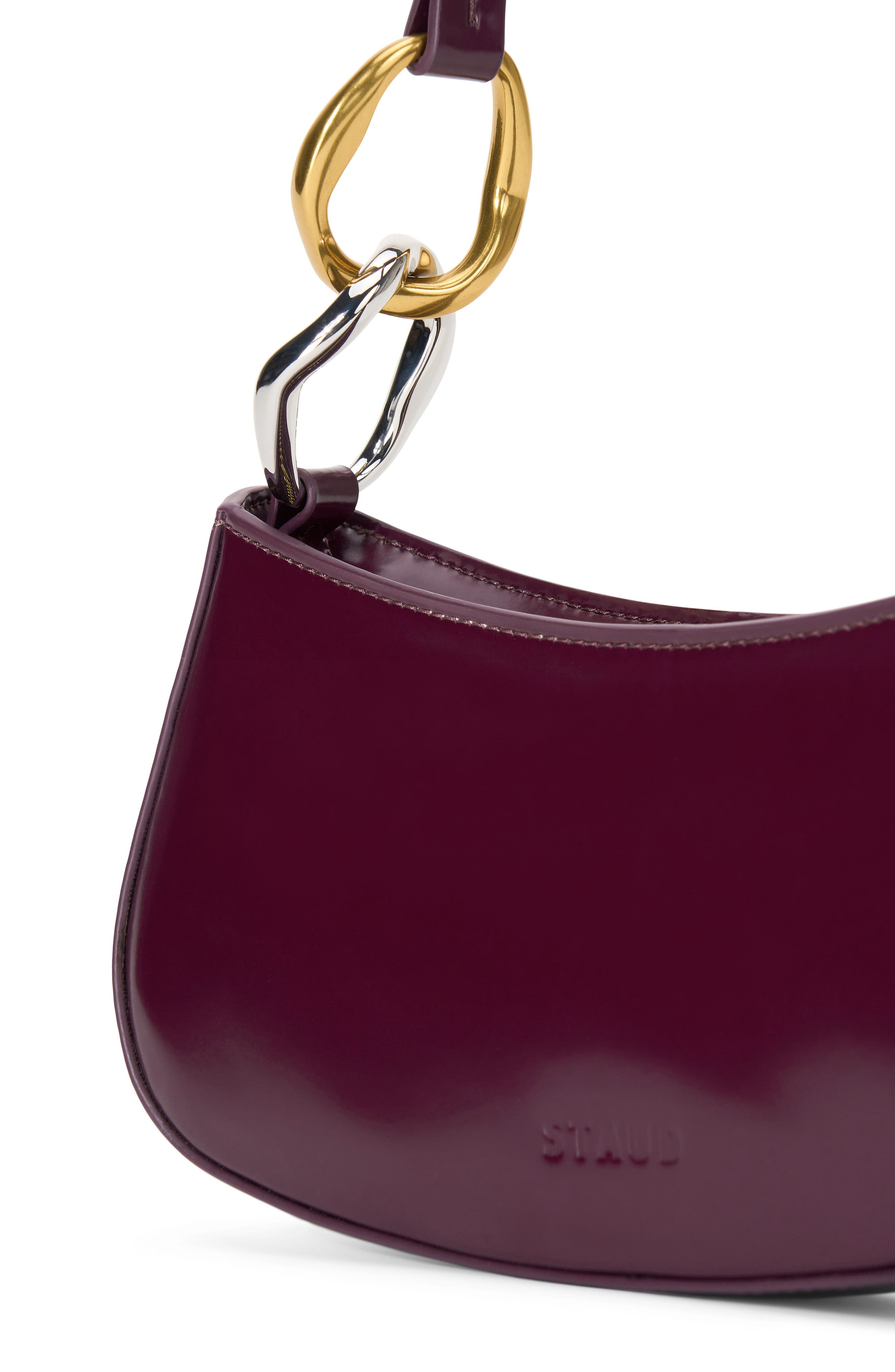 STAUD Ollie Leather Shoulder Bag in Syrah at Nordstrom - 4