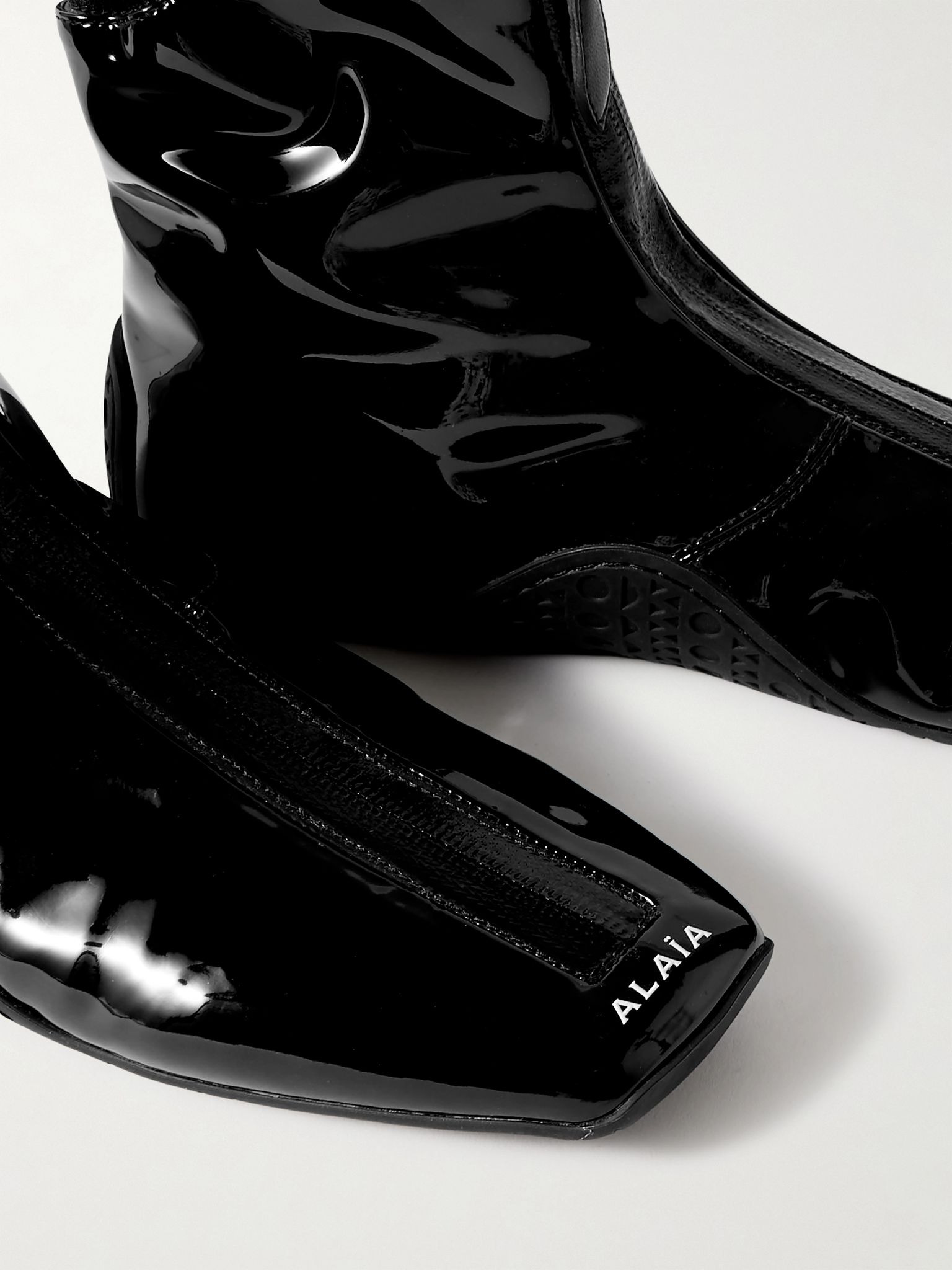 Glossed ankle boots Black - 4