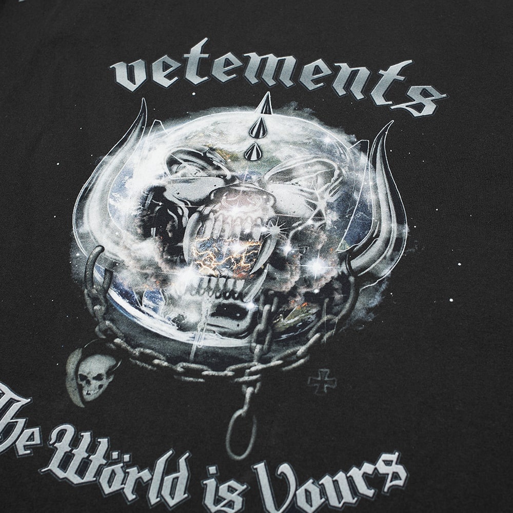 VETEMENTS x Motorhead Long Sleeve World Oversized Tee - 2