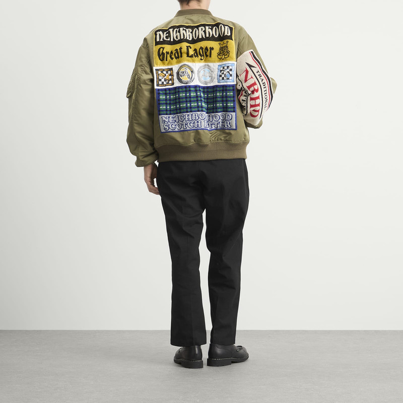 NEIGHBORHOOD Neighborhood Mod Patch MA-1 Flight Jacket outlook